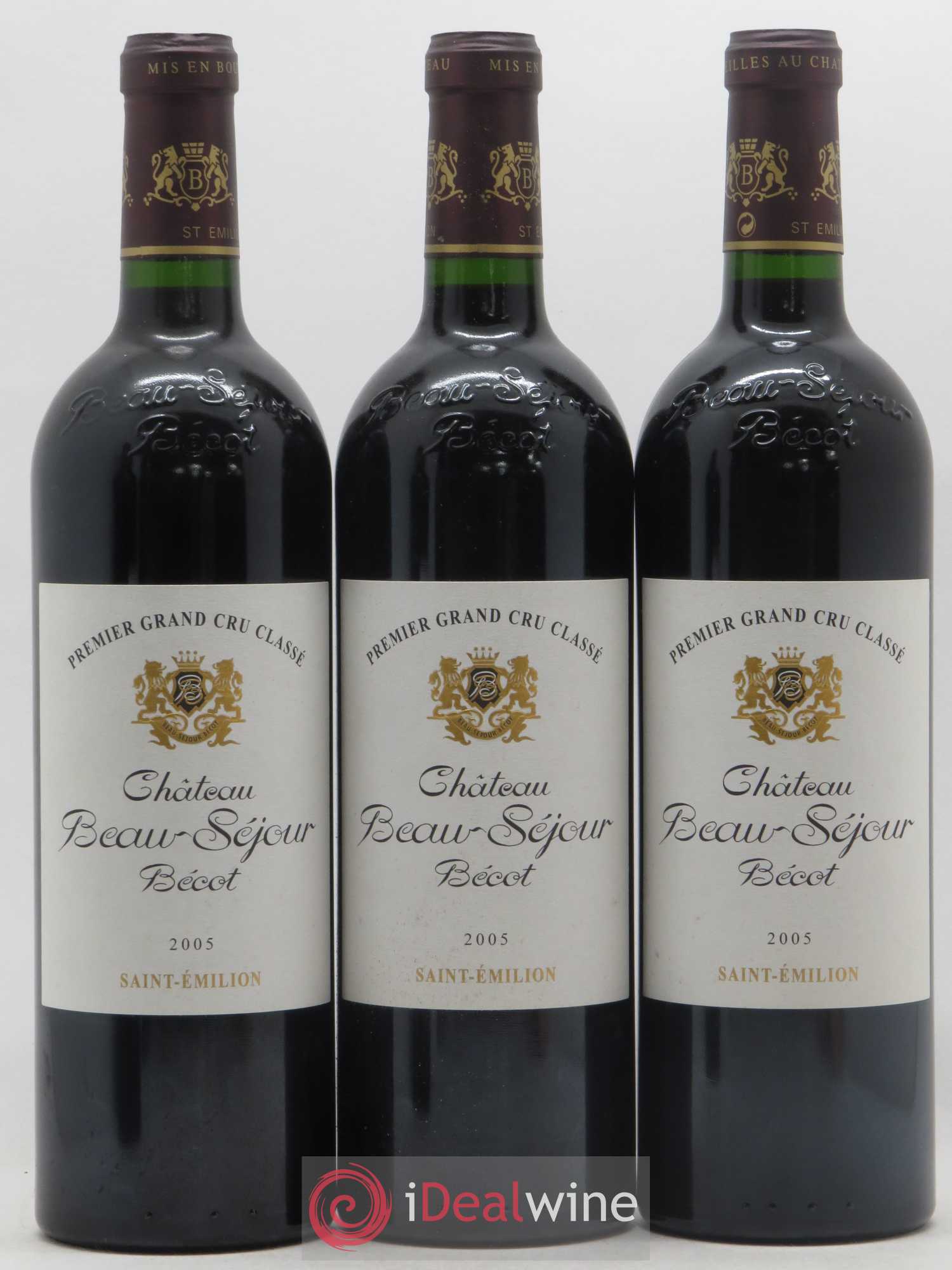 Château Beau-Séjour Bécot 1er Grand Cru Classé B 2005 - Lotto di 12 bottiglie - 1