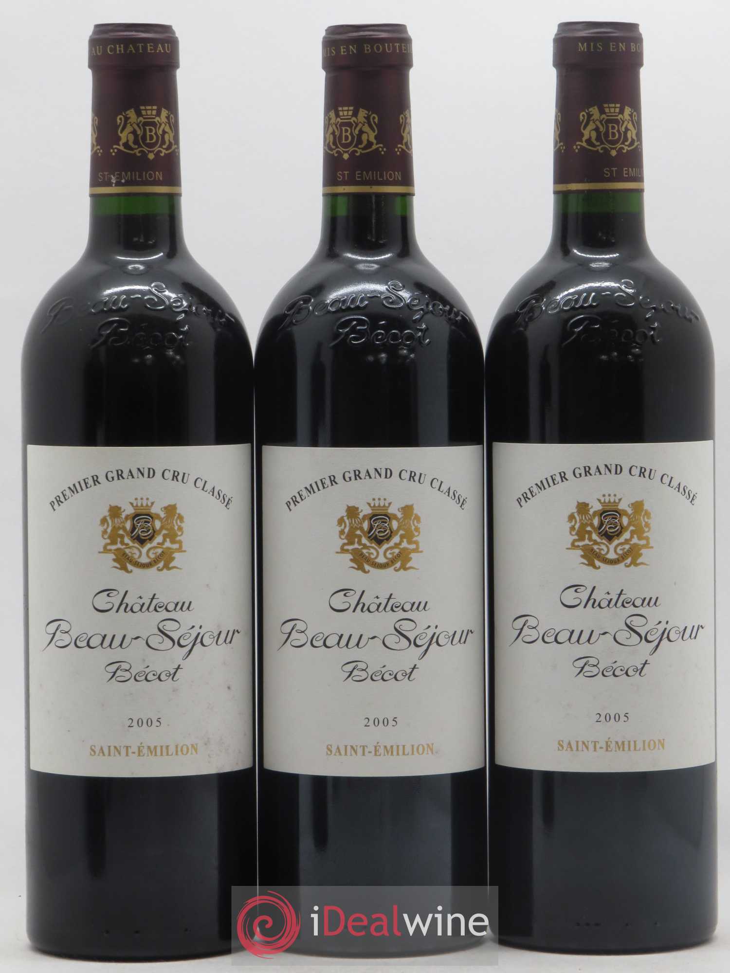 Château Beau-Séjour Bécot 1er Grand Cru Classé B 2005 - Lotto di 12 bottiglie - 2