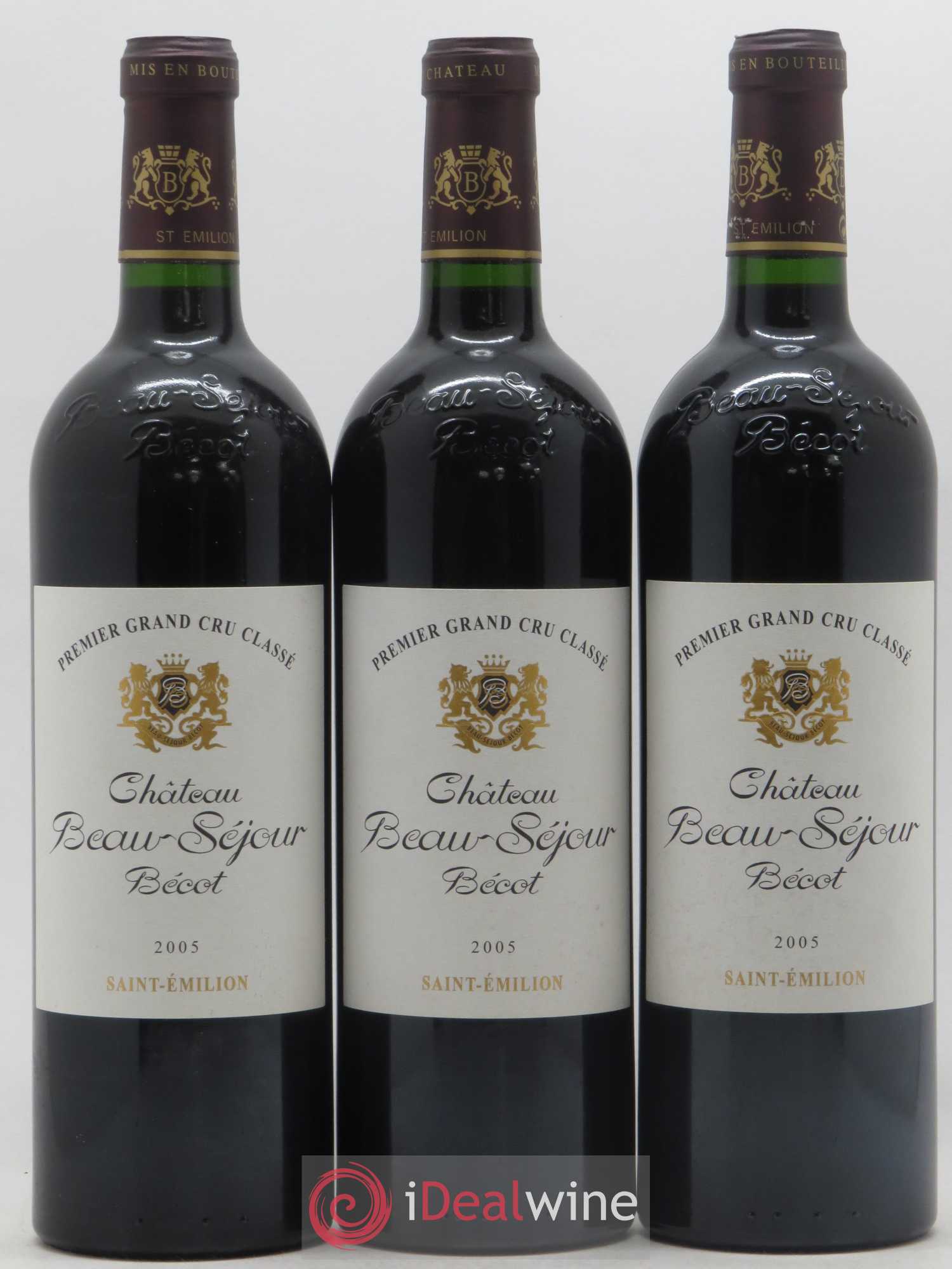 Château Beau-Séjour Bécot 1er Grand Cru Classé B 2005 - Lotto di 12 bottiglie - 3