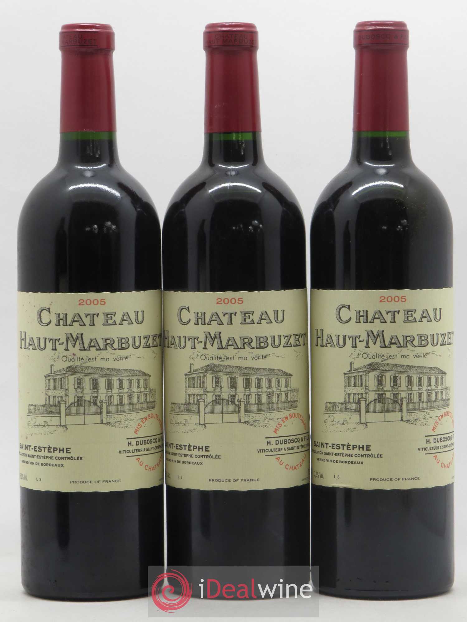 Château Haut Marbuzet 2005 - Lot de 12 bouteilles - 1
