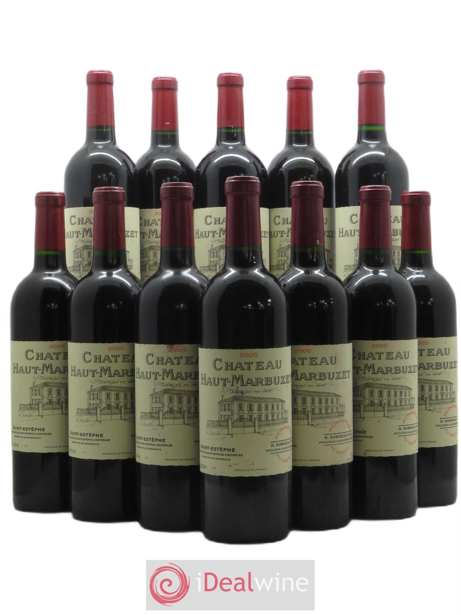 Château Haut Marbuzet 2005 - Lot de 12 bouteilles - 0