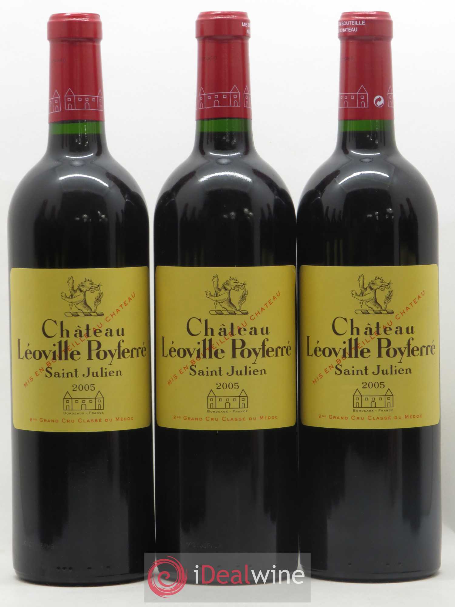 Château Léoville Poyferré 2ème Grand Cru Classé 2005 - Lot de 12 bouteilles - 1