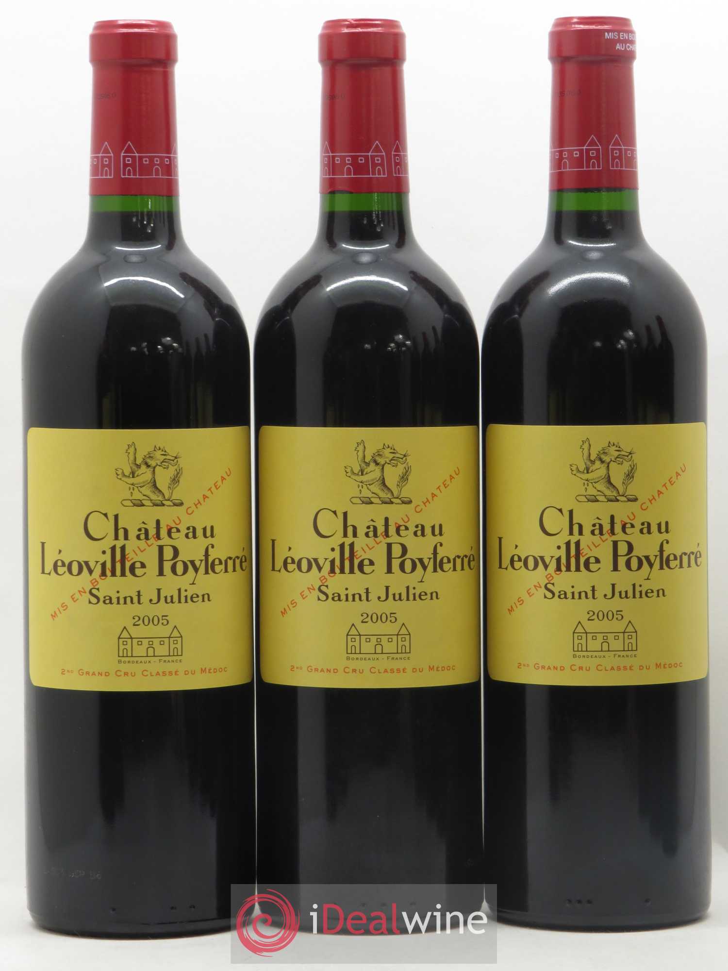 Château Léoville Poyferré 2ème Grand Cru Classé 2005 - Lot de 12 bouteilles - 2