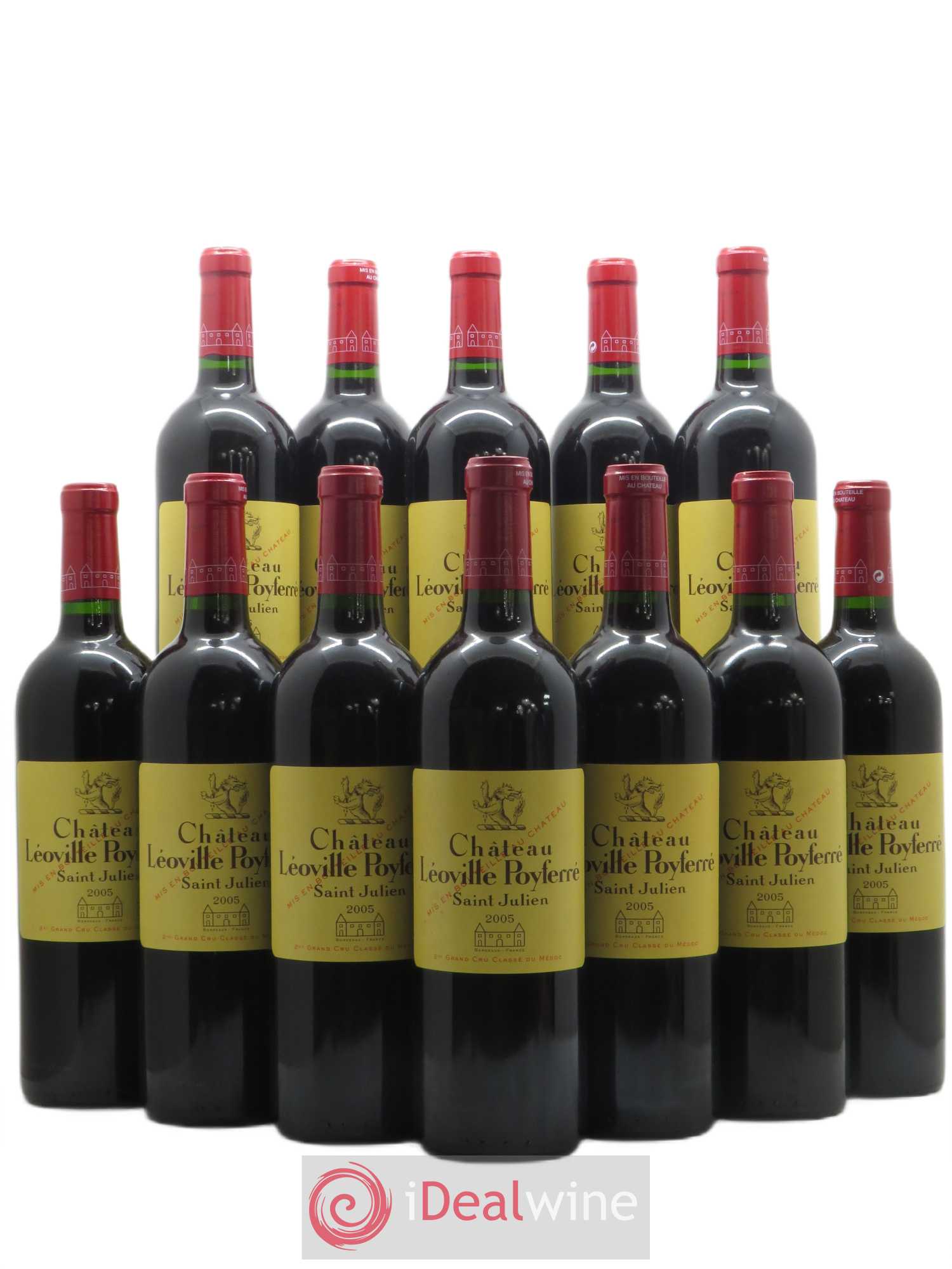 Château Léoville Poyferré 2ème Grand Cru Classé 2005 - Lot de 12 bouteilles - 0