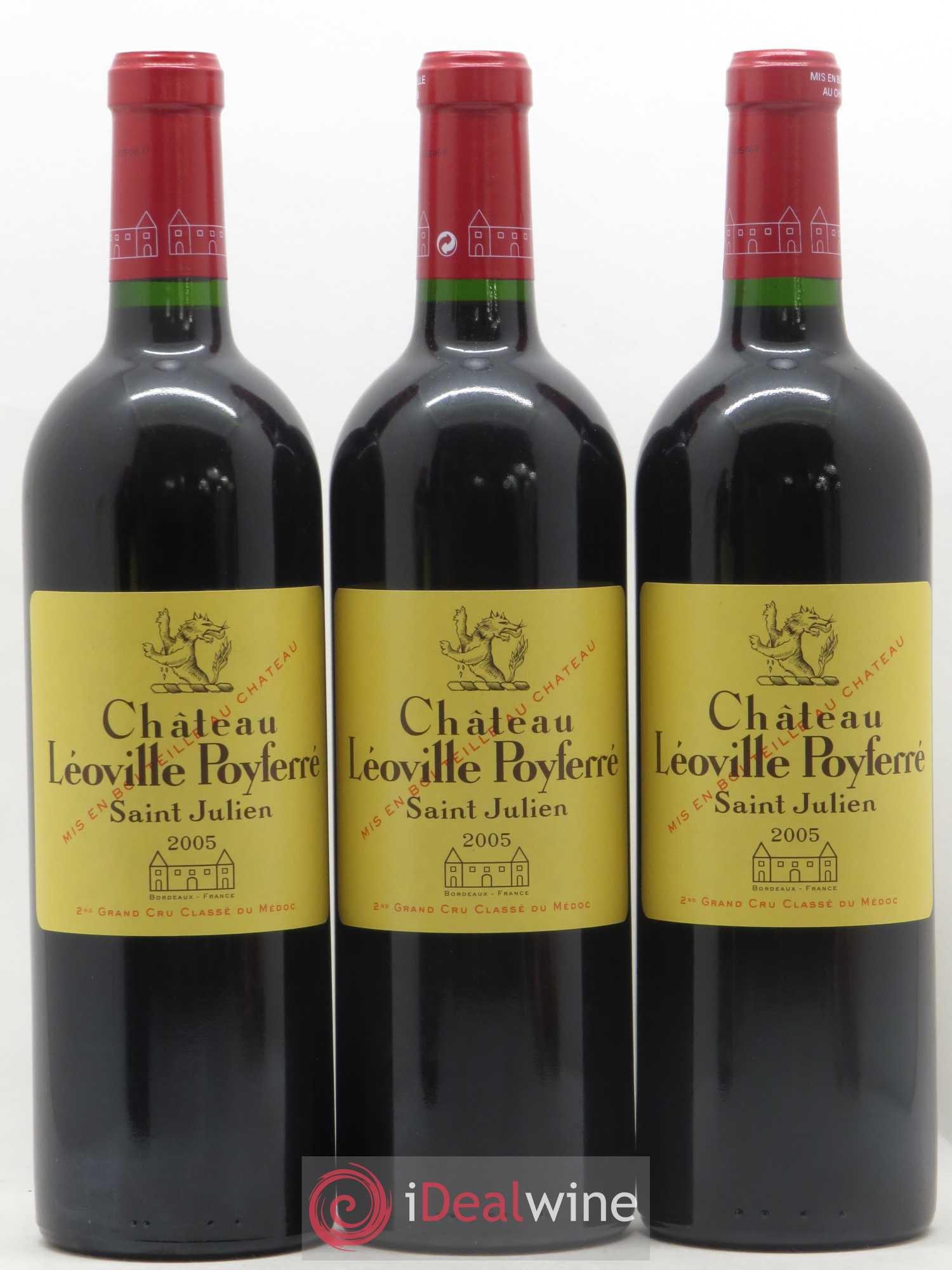 Château Léoville Poyferré 2ème Grand Cru Classé 2005 - Lot de 12 bouteilles - 1