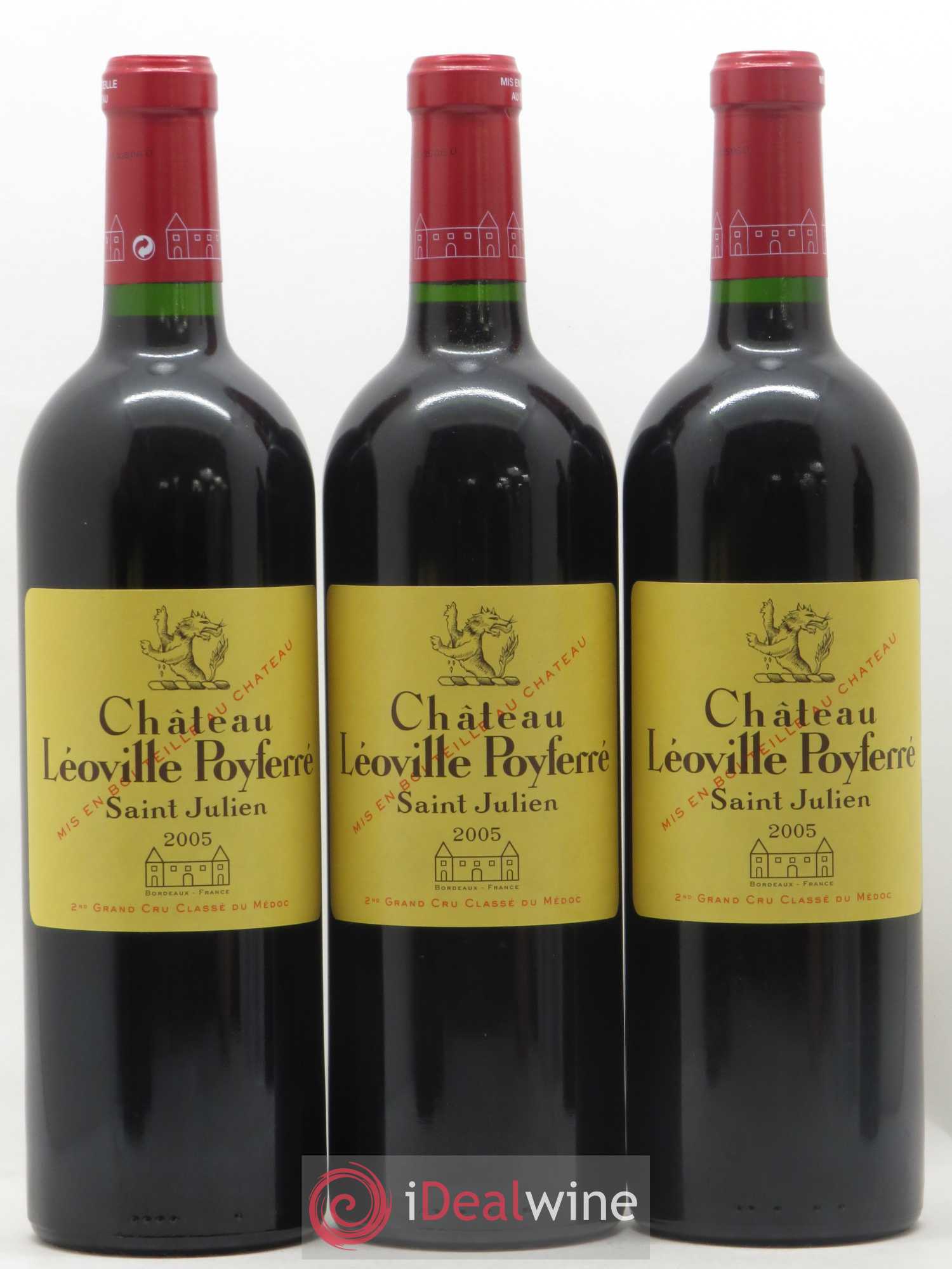 Château Léoville Poyferré 2ème Grand Cru Classé 2005 - Lot de 12 bouteilles - 2