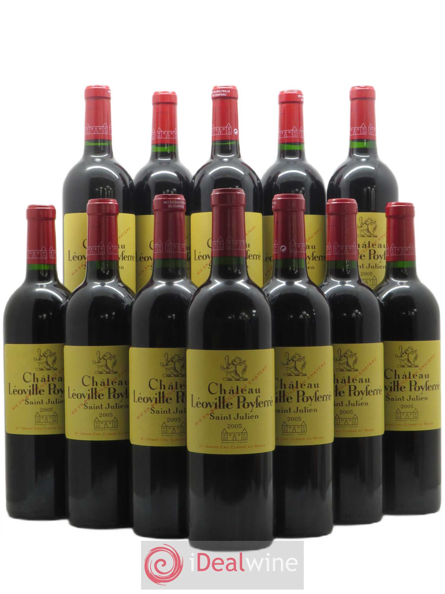 Château Léoville Poyferré 2ème Grand Cru Classé 2005 - Lot de 12 bouteilles - 0
