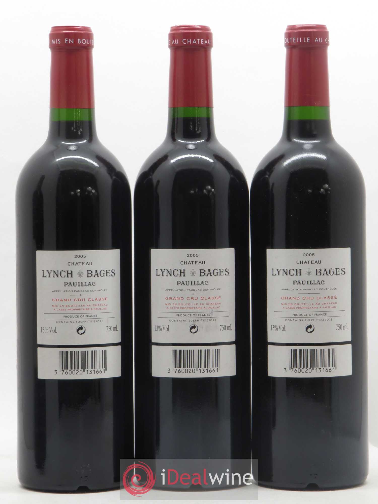 Château Lynch Bages 5ème Grand Cru Classé 2005 - Lot de 12 bouteilles - 6