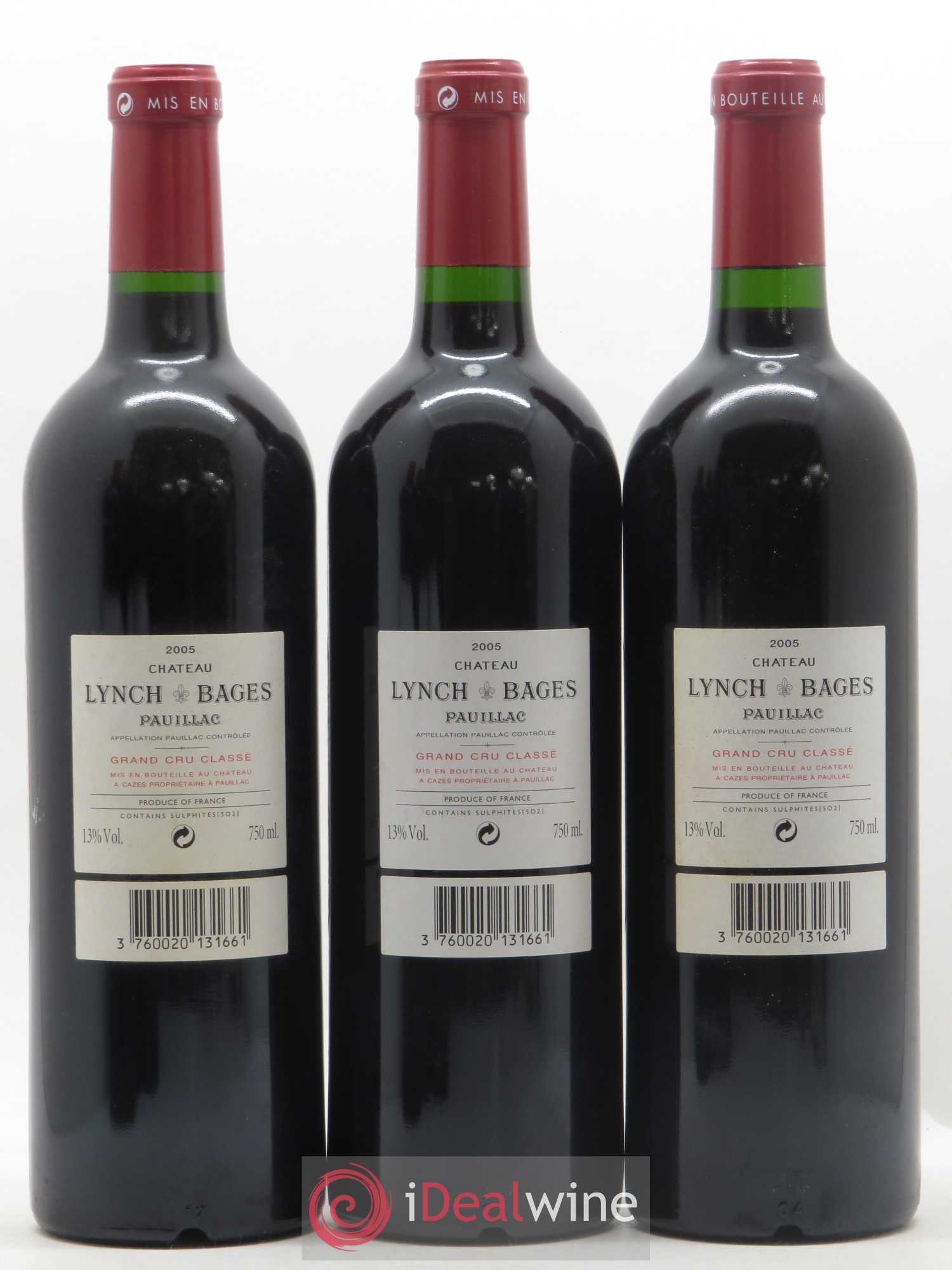 Château Lynch Bages 5ème Grand Cru Classé 2005 - Lot de 12 bouteilles - 8