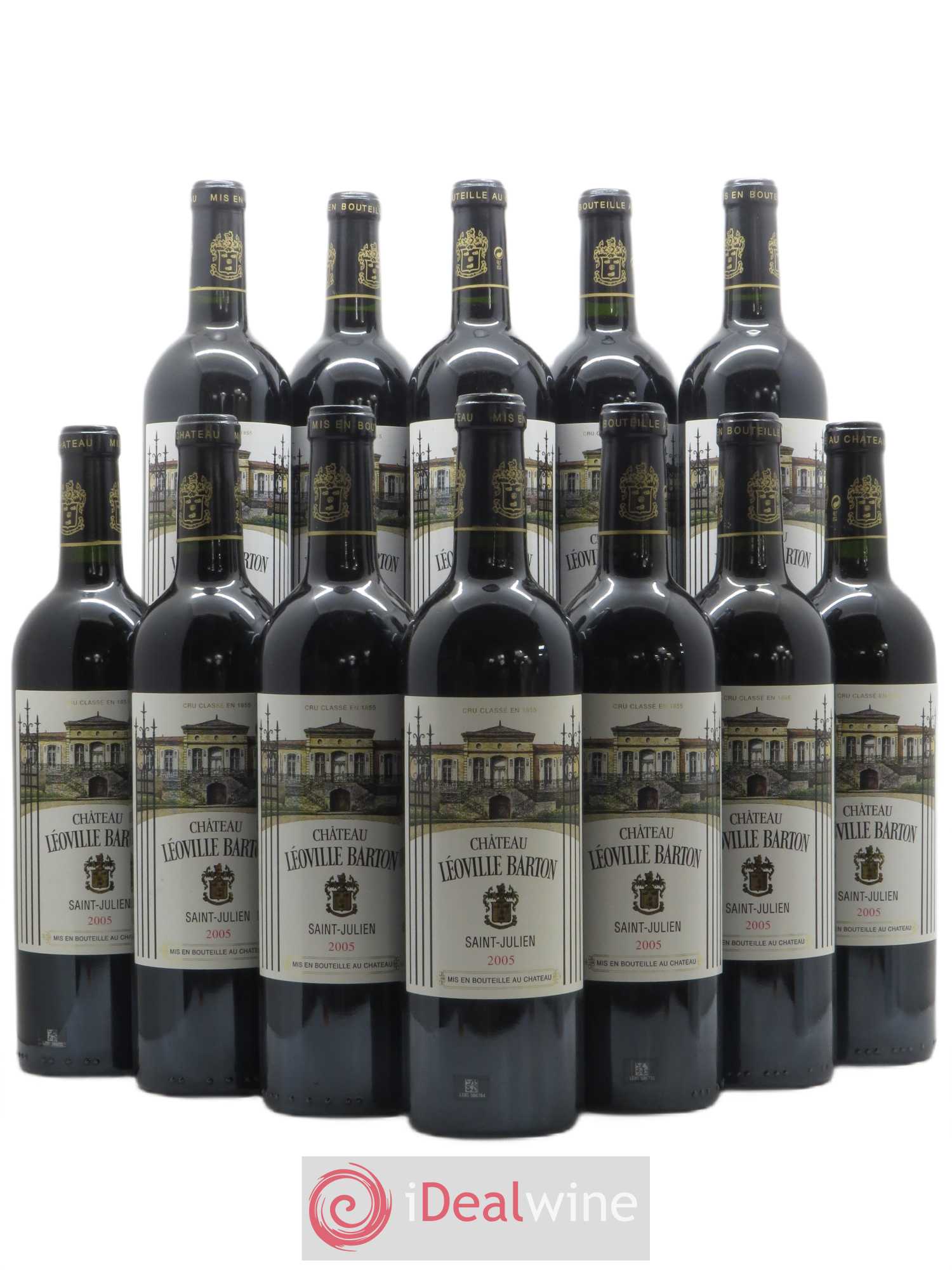 Château Léoville Barton 2ème Grand Cru Classé 2005 - Lot de 12 bouteilles - 0