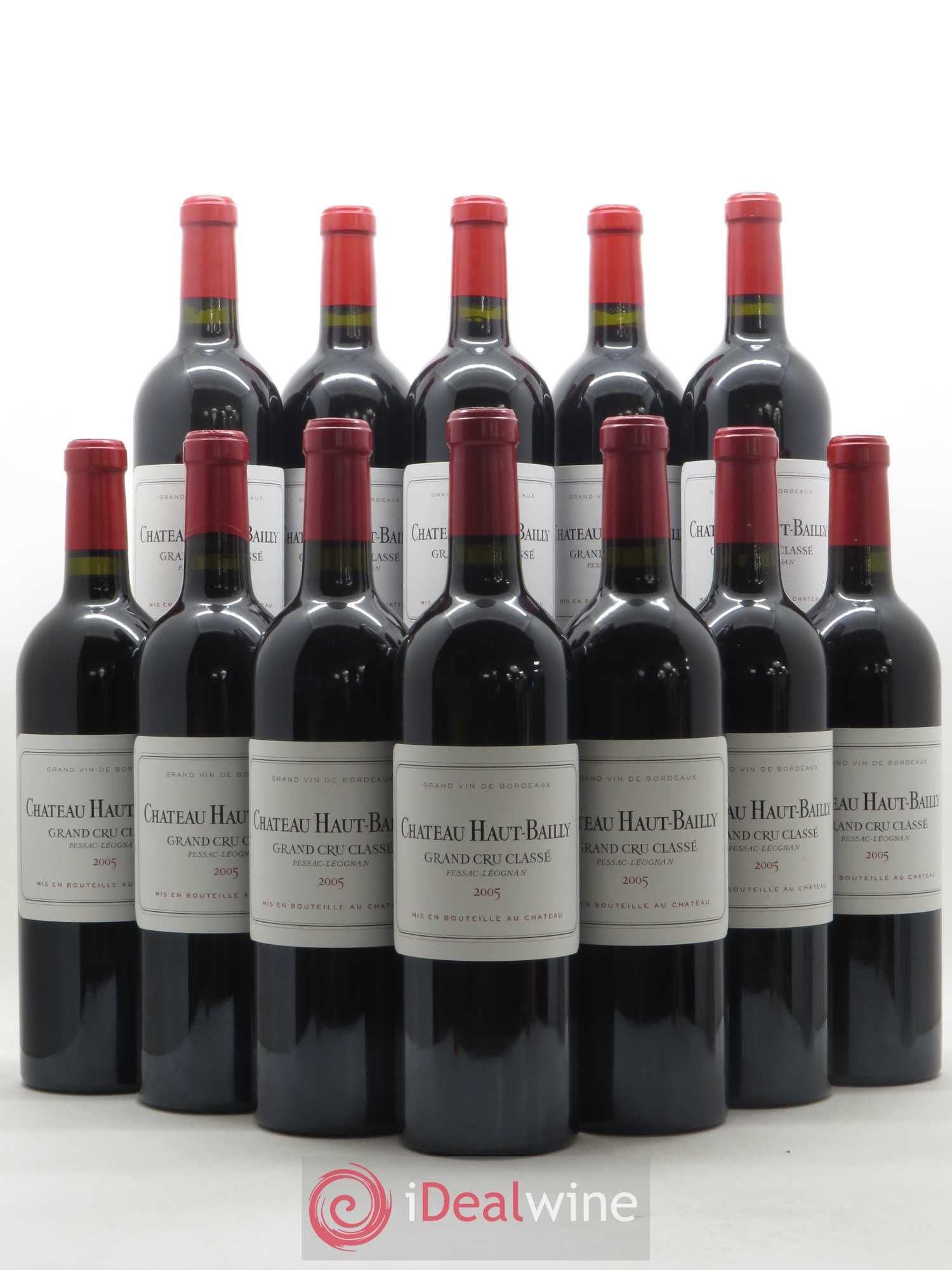 Château Haut-Bailly Cru Classé de Graves 2005 - Lot de 12 bouteilles - 0