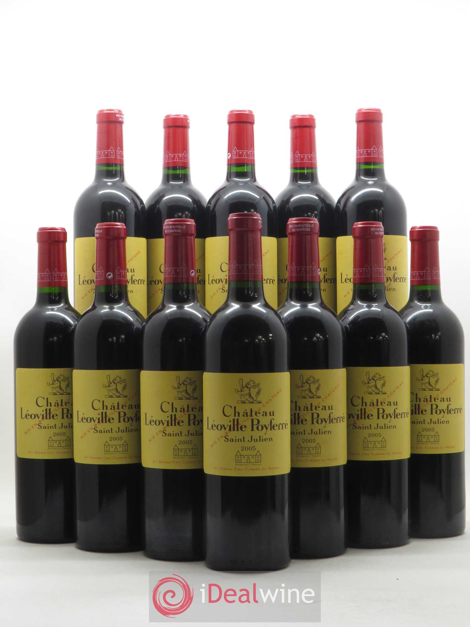 Château Léoville Poyferré 2ème Grand Cru Classé 2005 - Lot de 12 bouteilles - 0