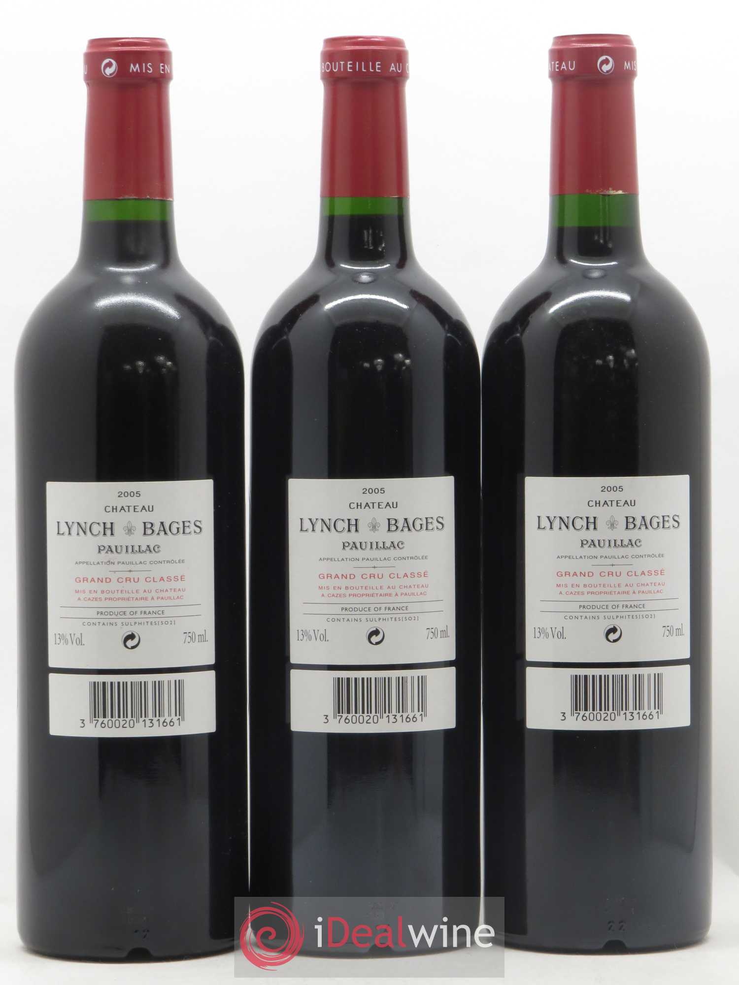 Château Lynch Bages 5ème Grand Cru Classé 2005 - Lot de 12 bouteilles - 6