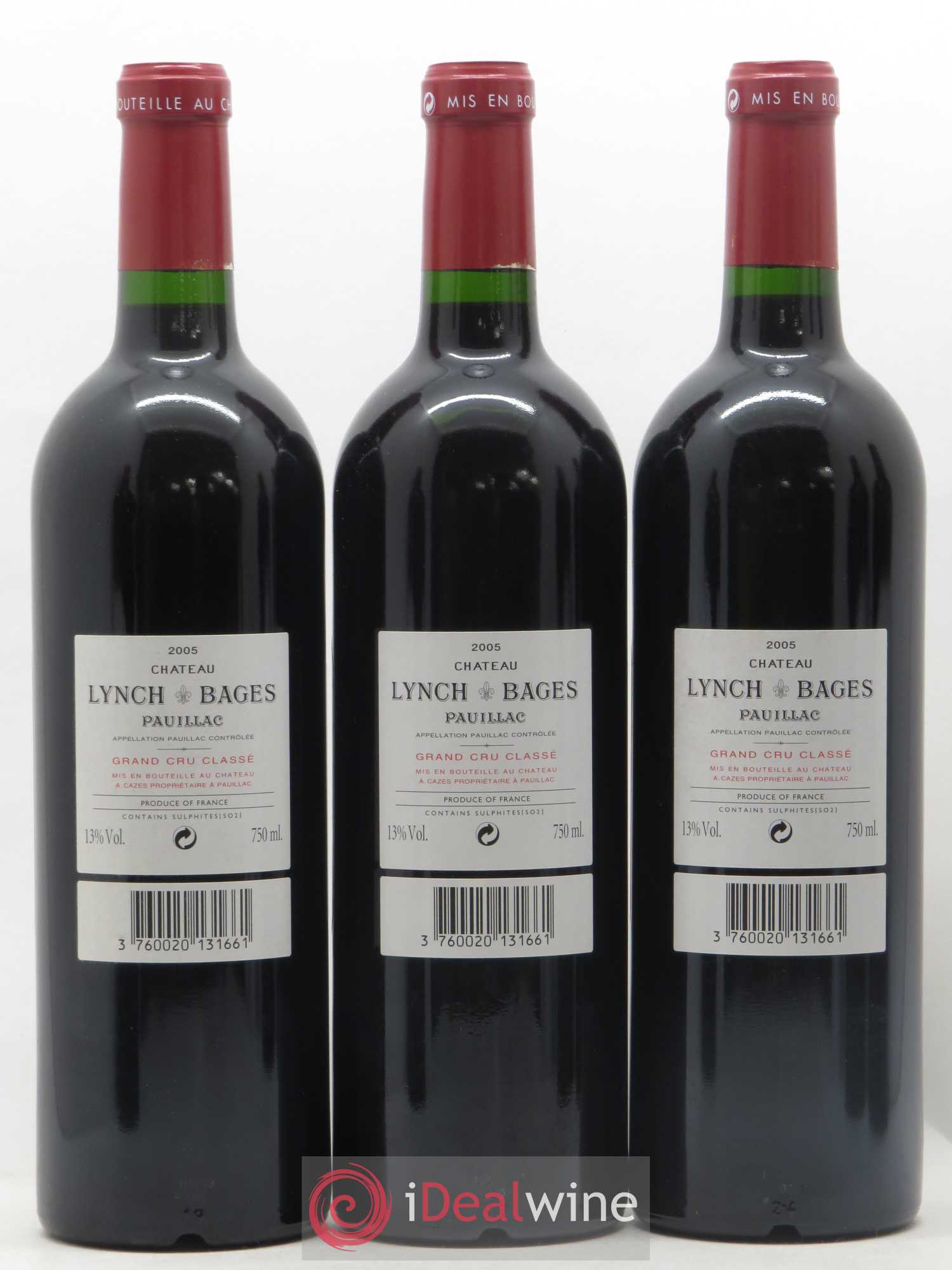 Château Lynch Bages 5ème Grand Cru Classé 2005 - Lot de 12 bouteilles - 8