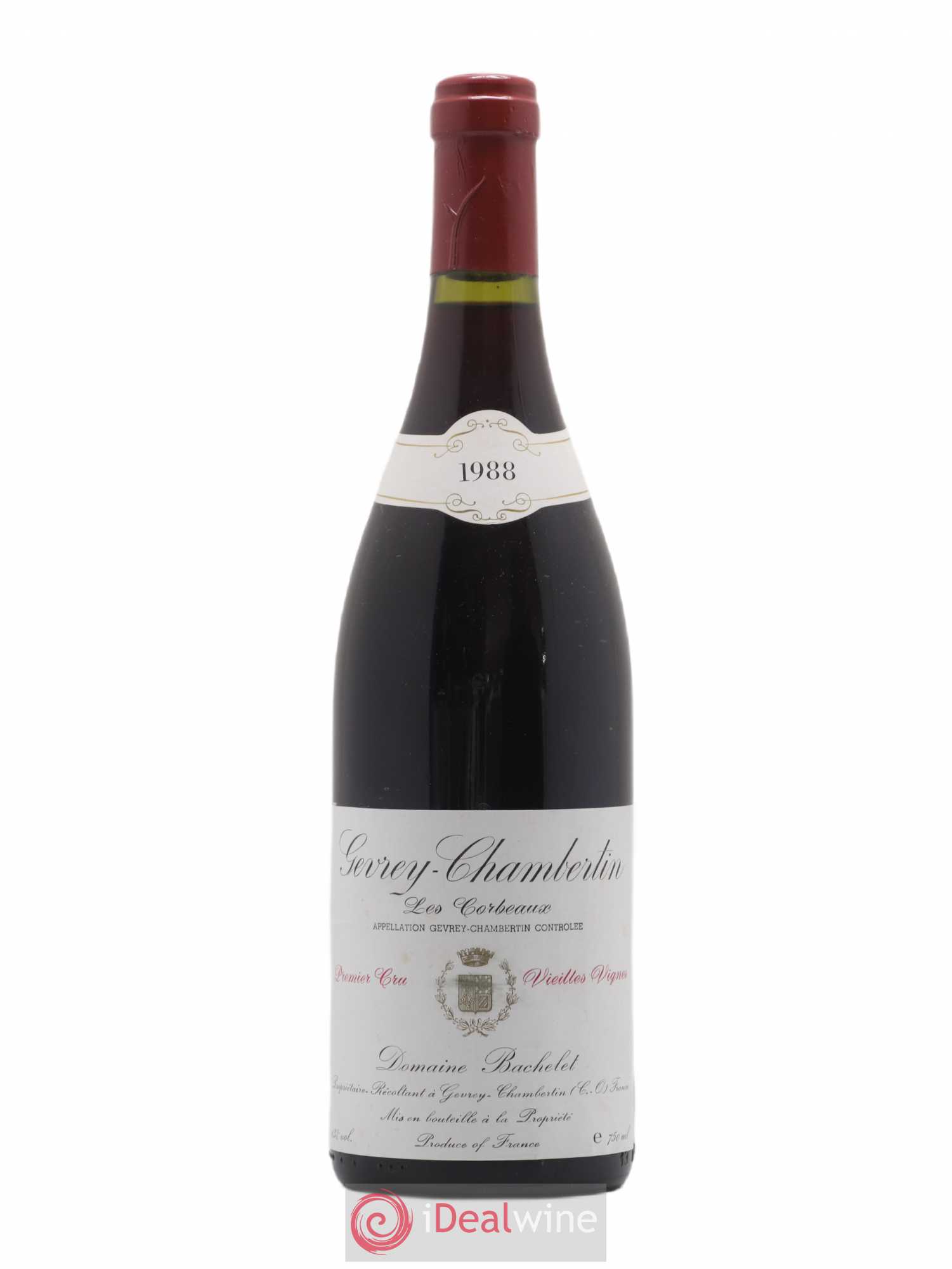 Gevrey-Chambertin 1er Cru Les Corbeaux Vieilles Vignes Domaine Bachelet 1988 - Posten von 1 Flasche - 0