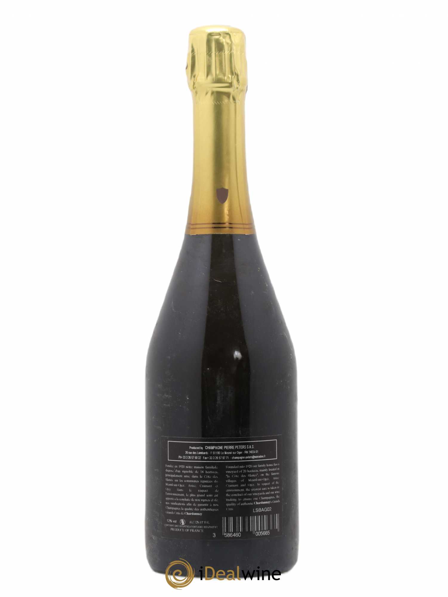 Cuvée Spéciale les Chétillons Blanc de Blancs Brut Pierre Péters 2006 - Lot de 1 bouteille - 1