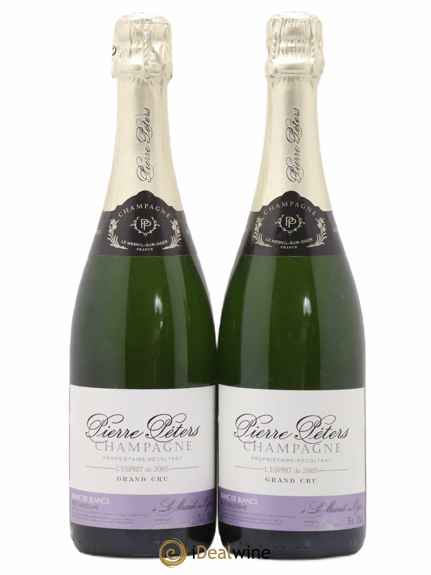 l'Esprit Blanc de Blancs Brut Pierre Péters 2005 - Lot de 2 bouteilles - 0