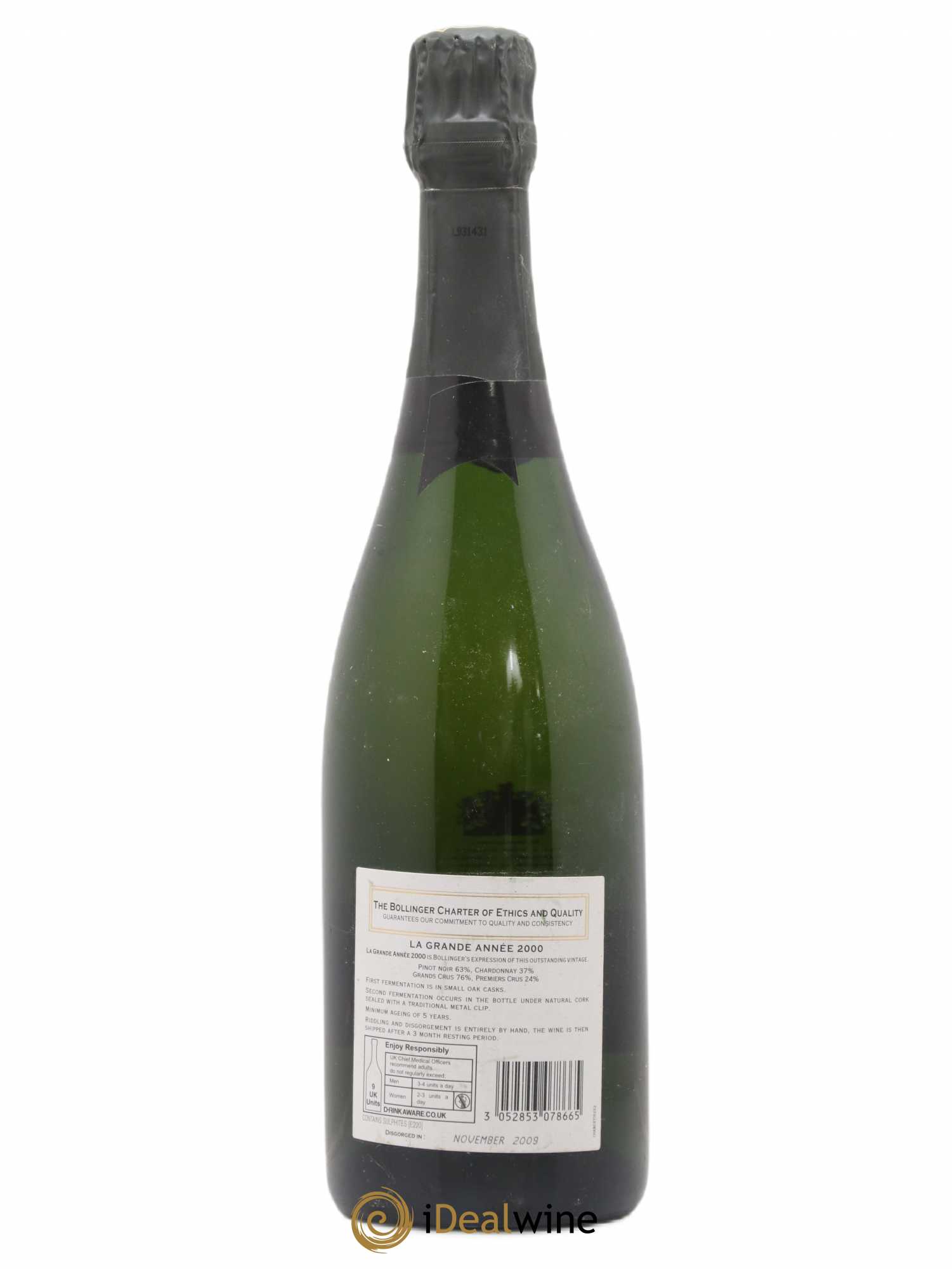 La Grande Année Brut Bollinger 2000 - Lot de 1 bouteille - 1