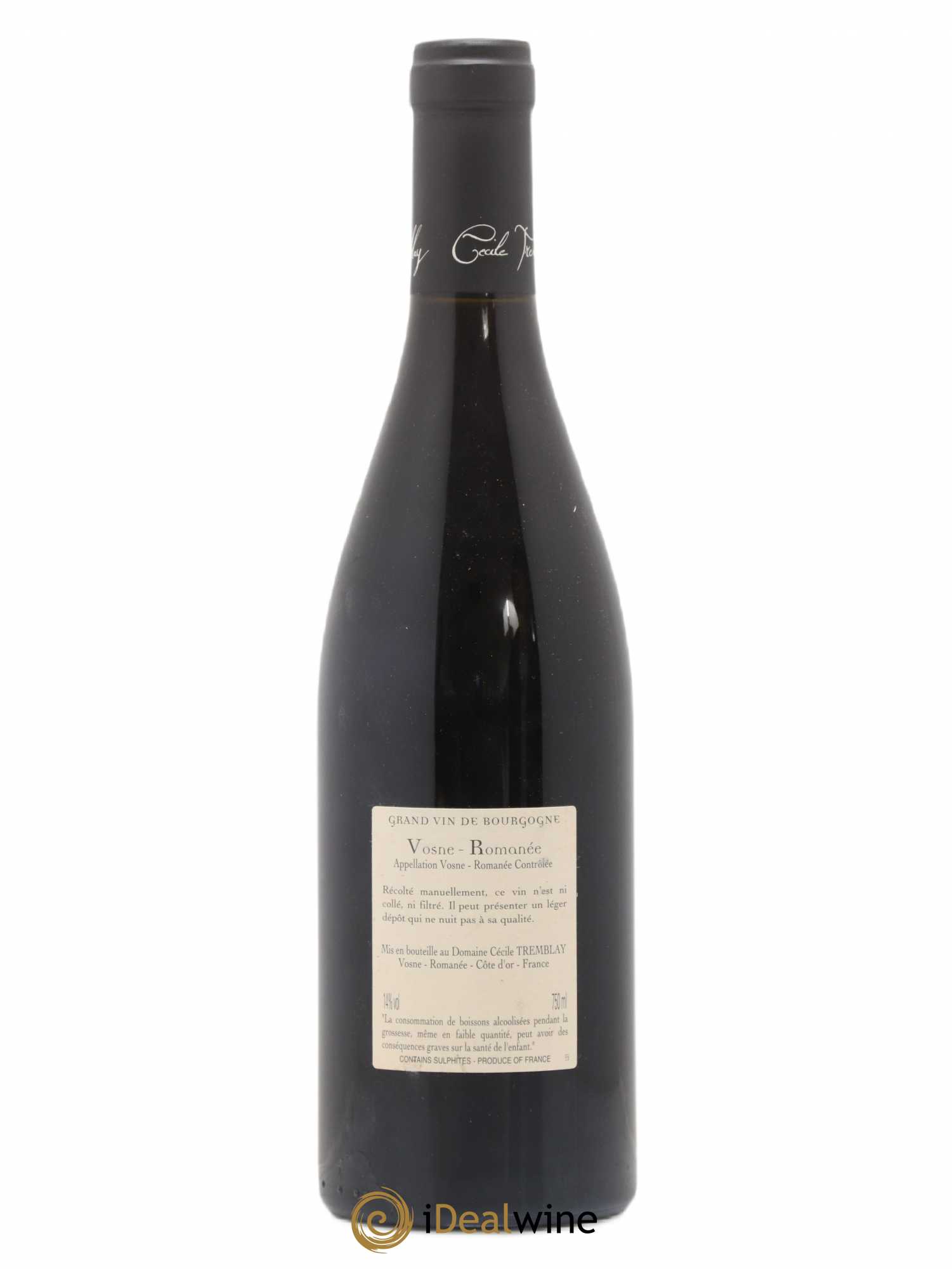 Vosne-Romanée Vieilles Vignes Cécile Tremblay 2015 - Lot de 1 bouteille - 1
