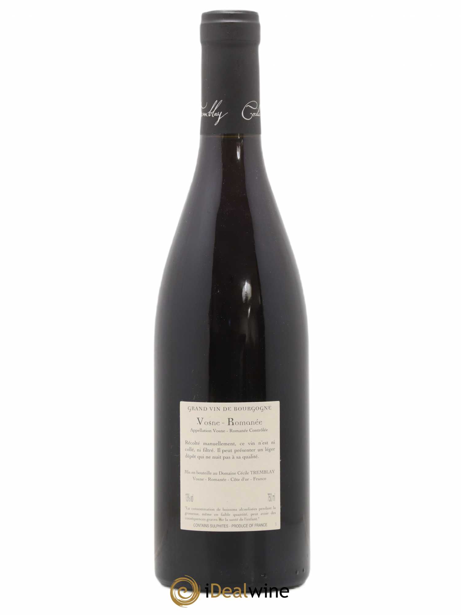 Vosne-Romanée Vieilles Vignes Cécile Tremblay 2017 - Lot de 1 bouteille - 1