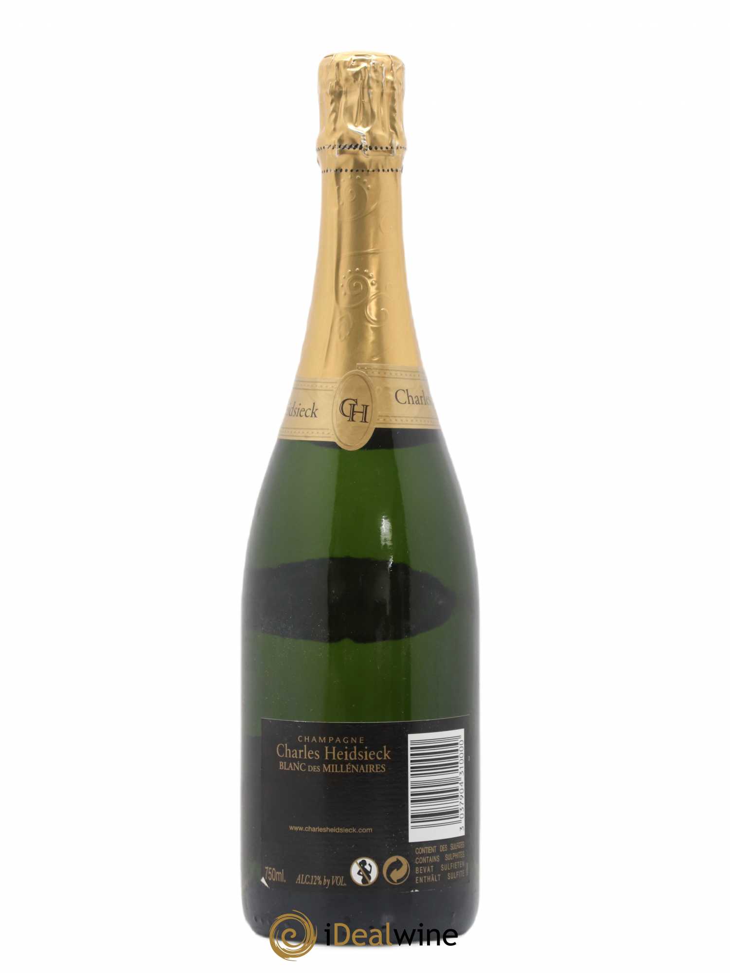 Blanc de Blancs Blanc des Millénaires Brut Charles Heidsieck 1995 - Lot de 1 bouteille - 1