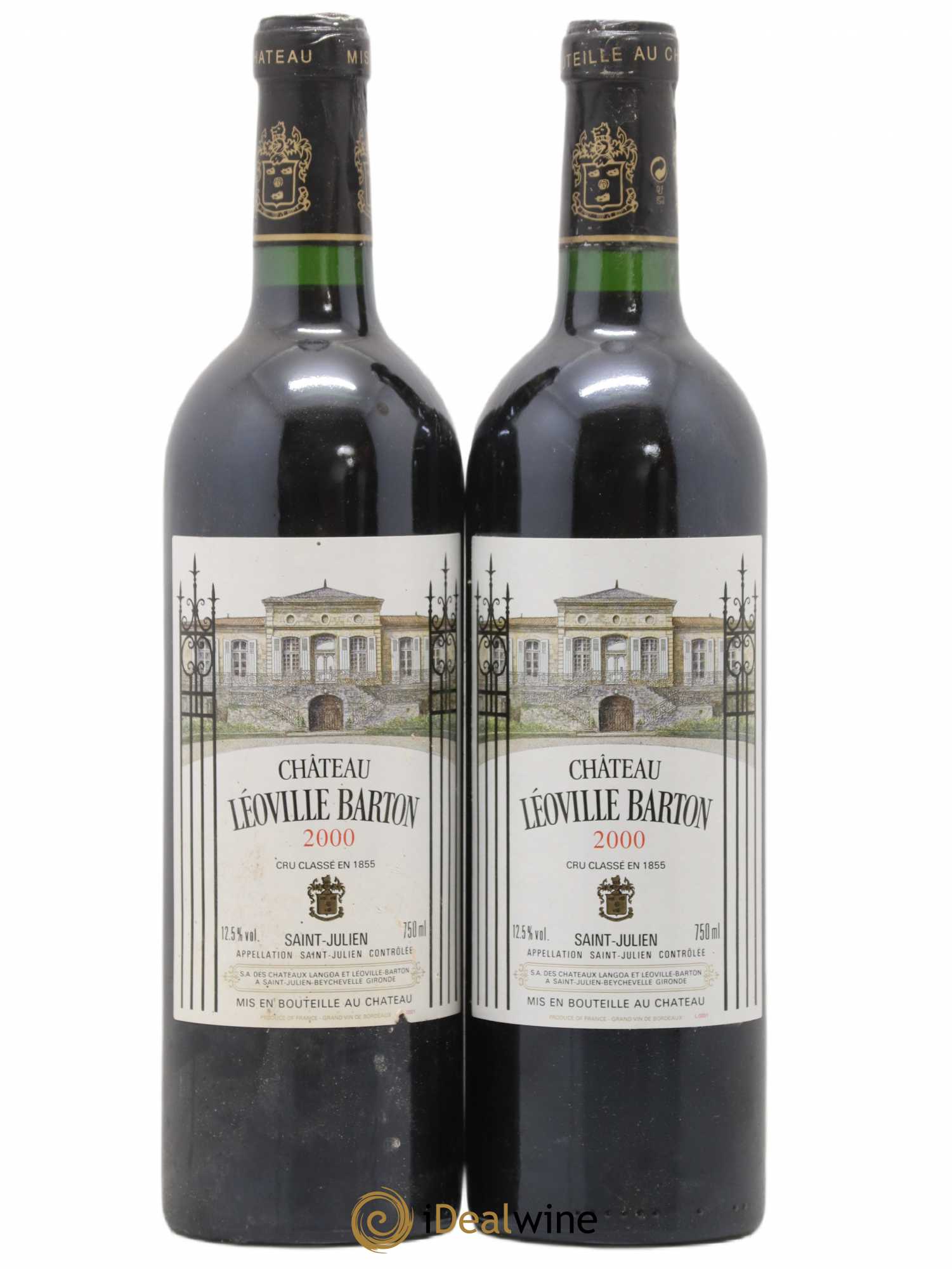 Château Léoville Barton 2ème Grand Cru Classé 2000 - Lot de 2 bouteilles - 0