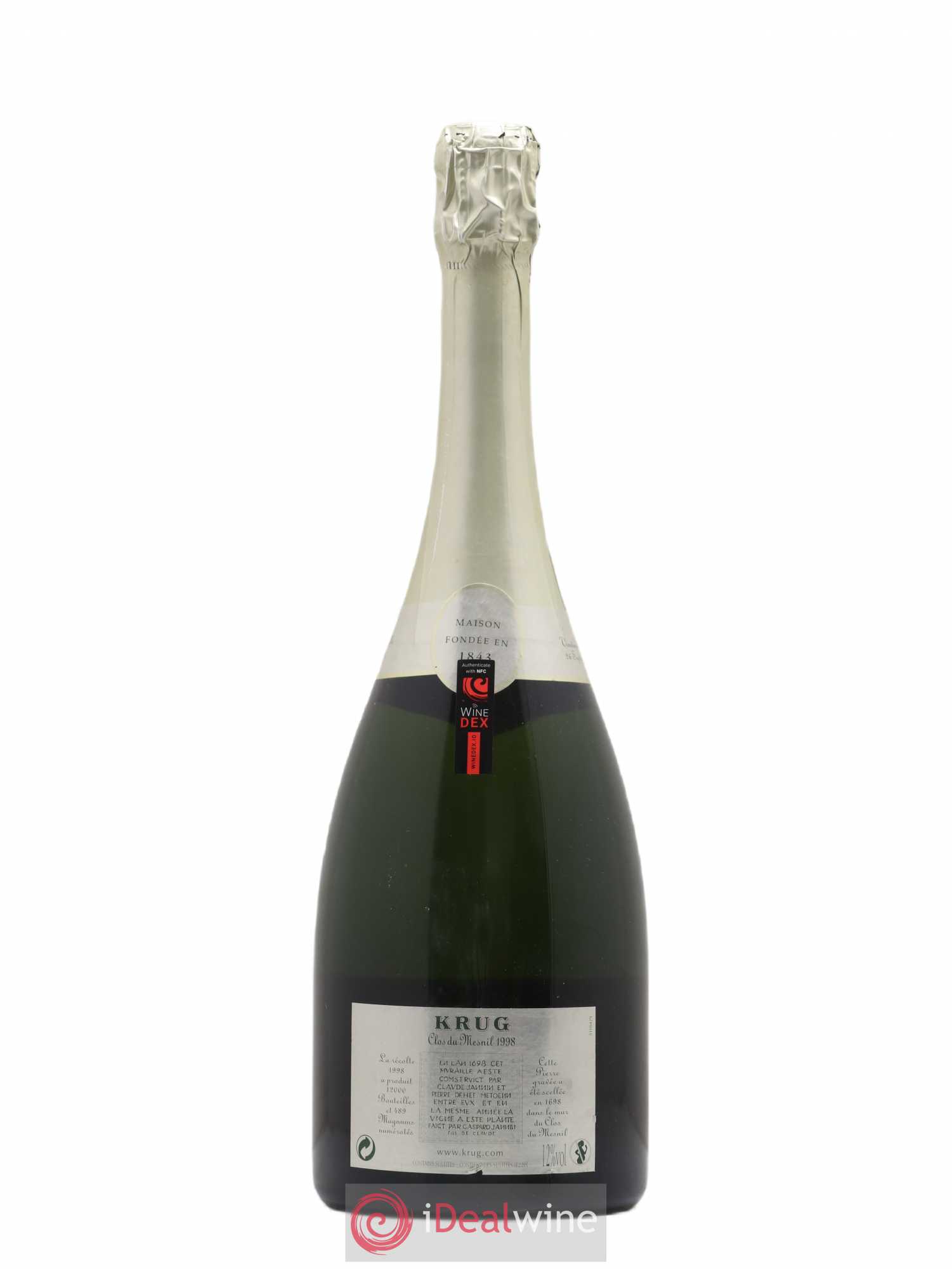 Clos du Mesnil Krug 1998 - Lot de 1 bouteille - 1
