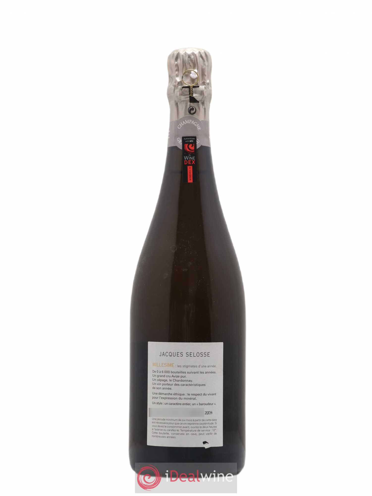 Blanc de Blancs Grand Cru Extra-Brut Jacques Selosse 1999 - Lot de 1 bouteille - 1