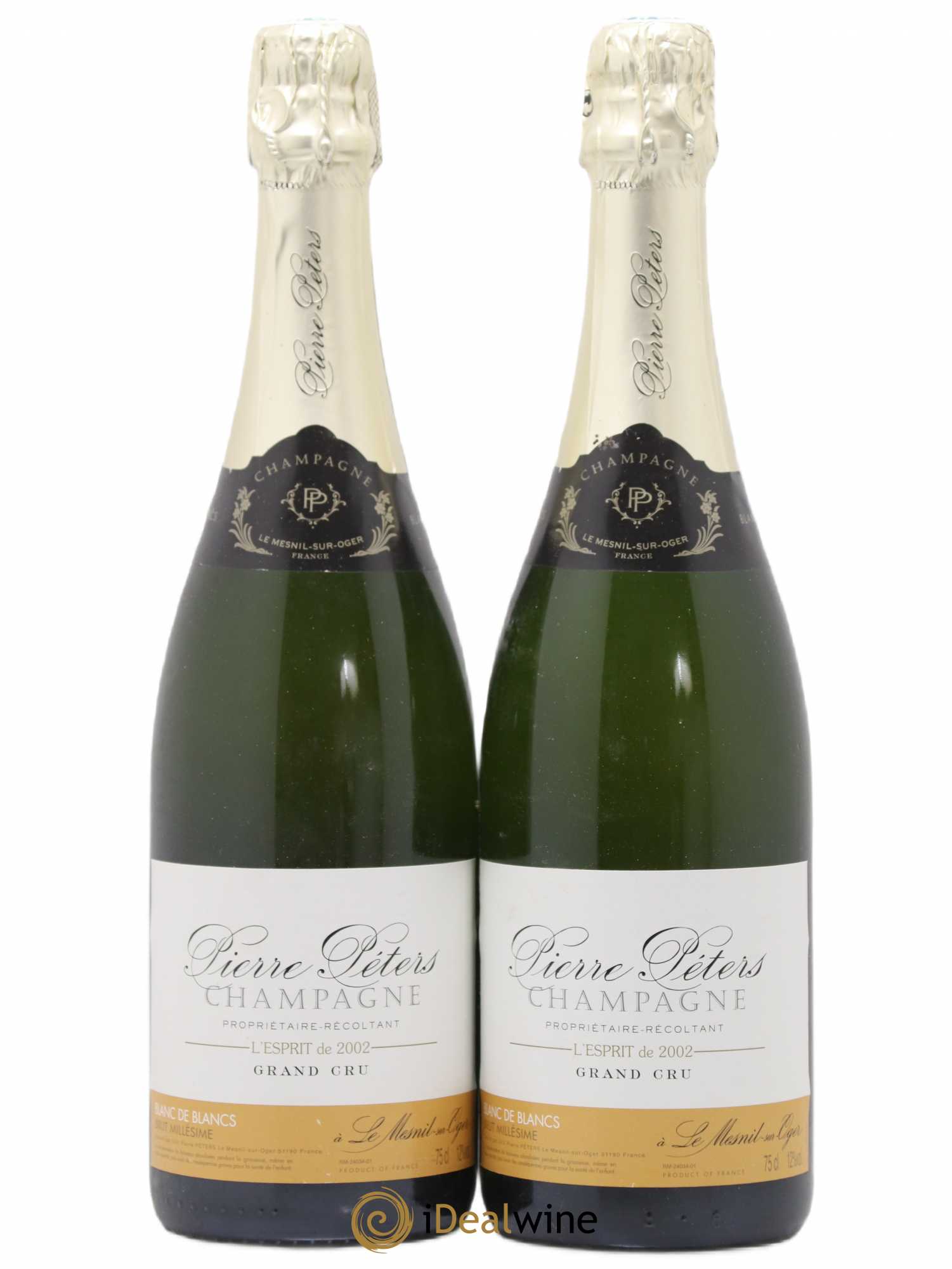 l'Esprit Blanc de Blancs Brut Pierre Péters 2002 - Lot de 2 bouteilles - 0