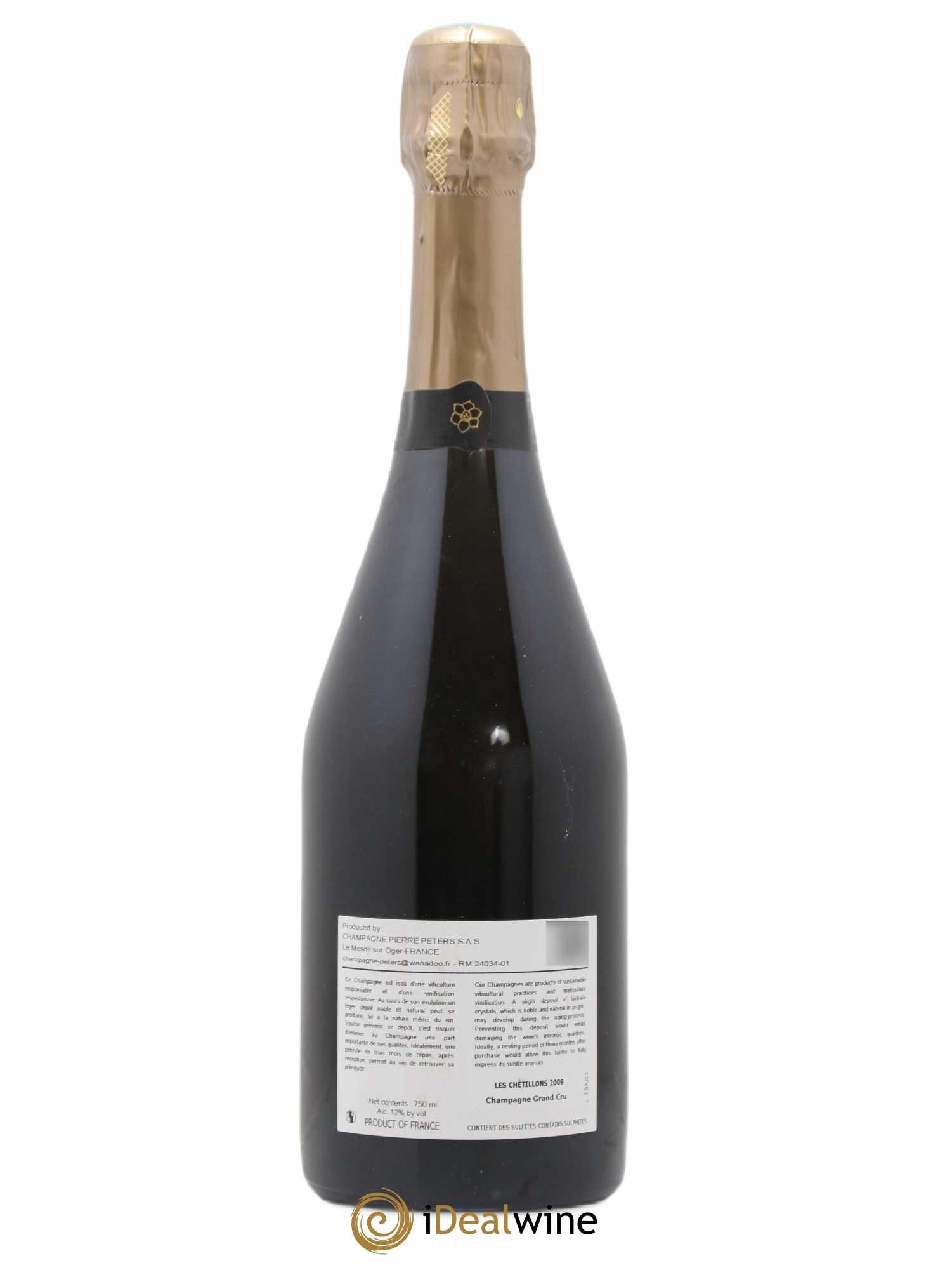 Cuvée Spéciale les Chétillons Blanc de Blancs Brut Pierre Péters 2009 - Lot de 1 bouteille - 1