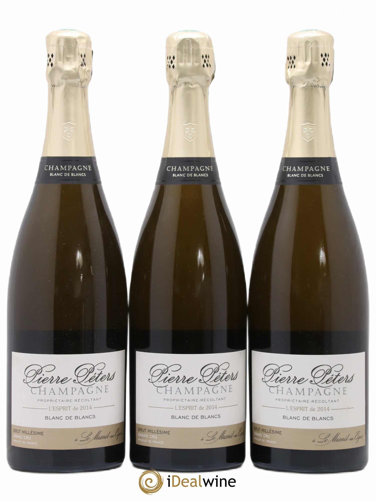l'Esprit Blanc de Blancs Brut Pierre Péters 2014 - Lot de 3 bouteilles - 0