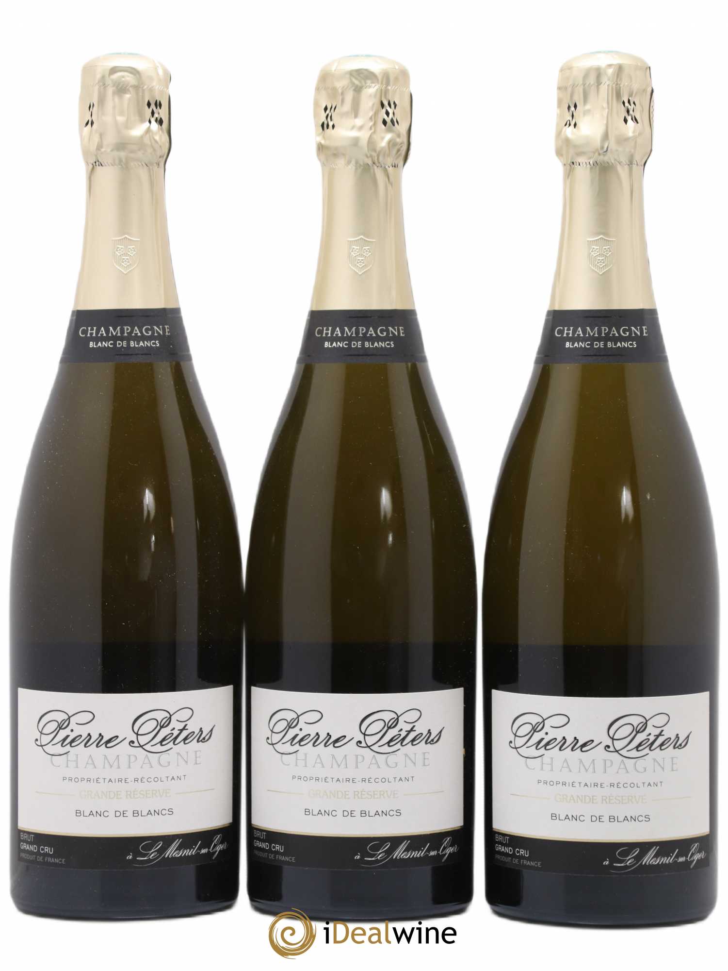 Blanc de Blancs Cuvée de Réserve Grand Cru Brut Pierre Péters - Lot de 3 bouteilles - 0