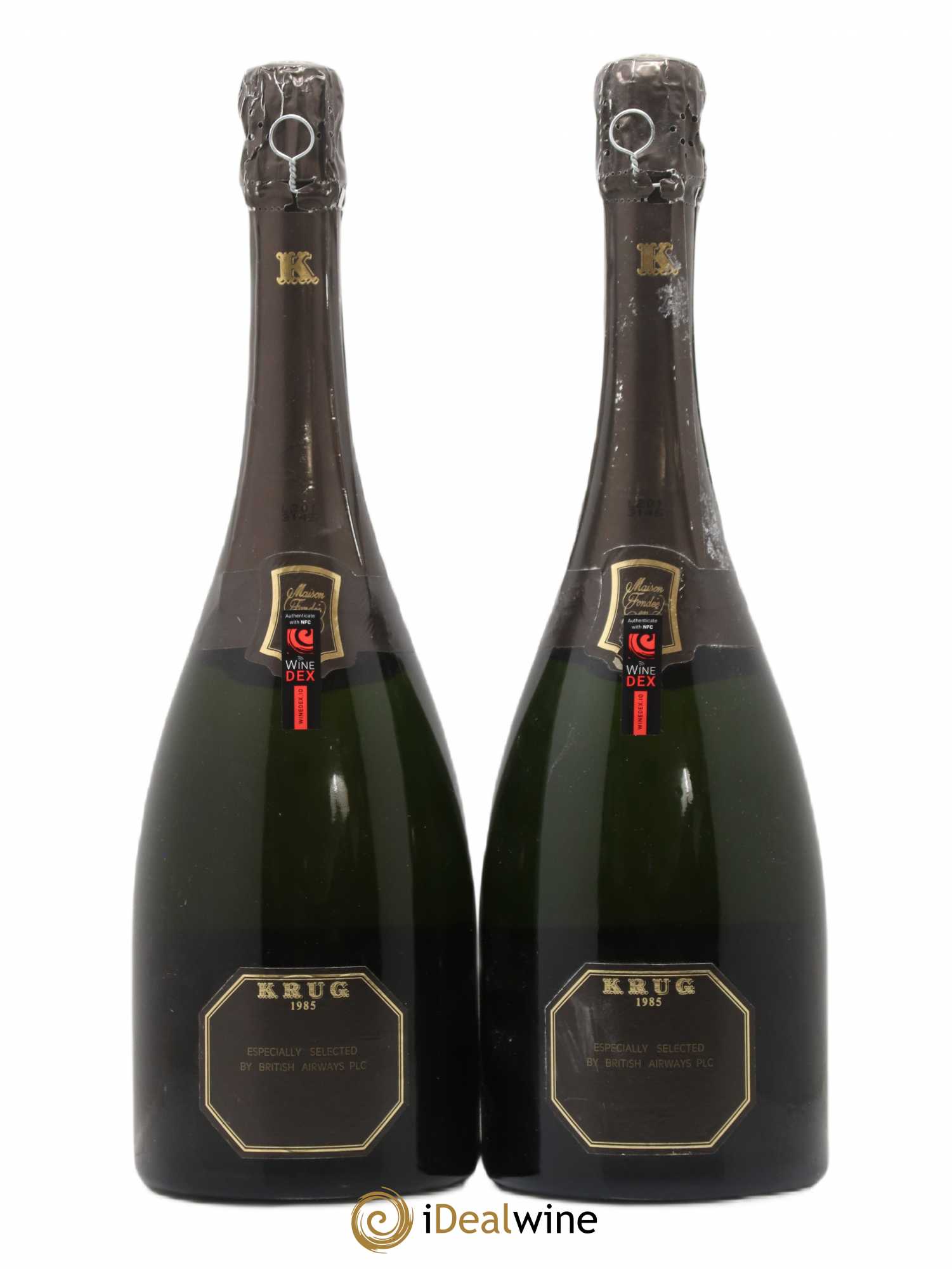 Vintage Krug 1985 - Lot de 2 bouteilles - 1