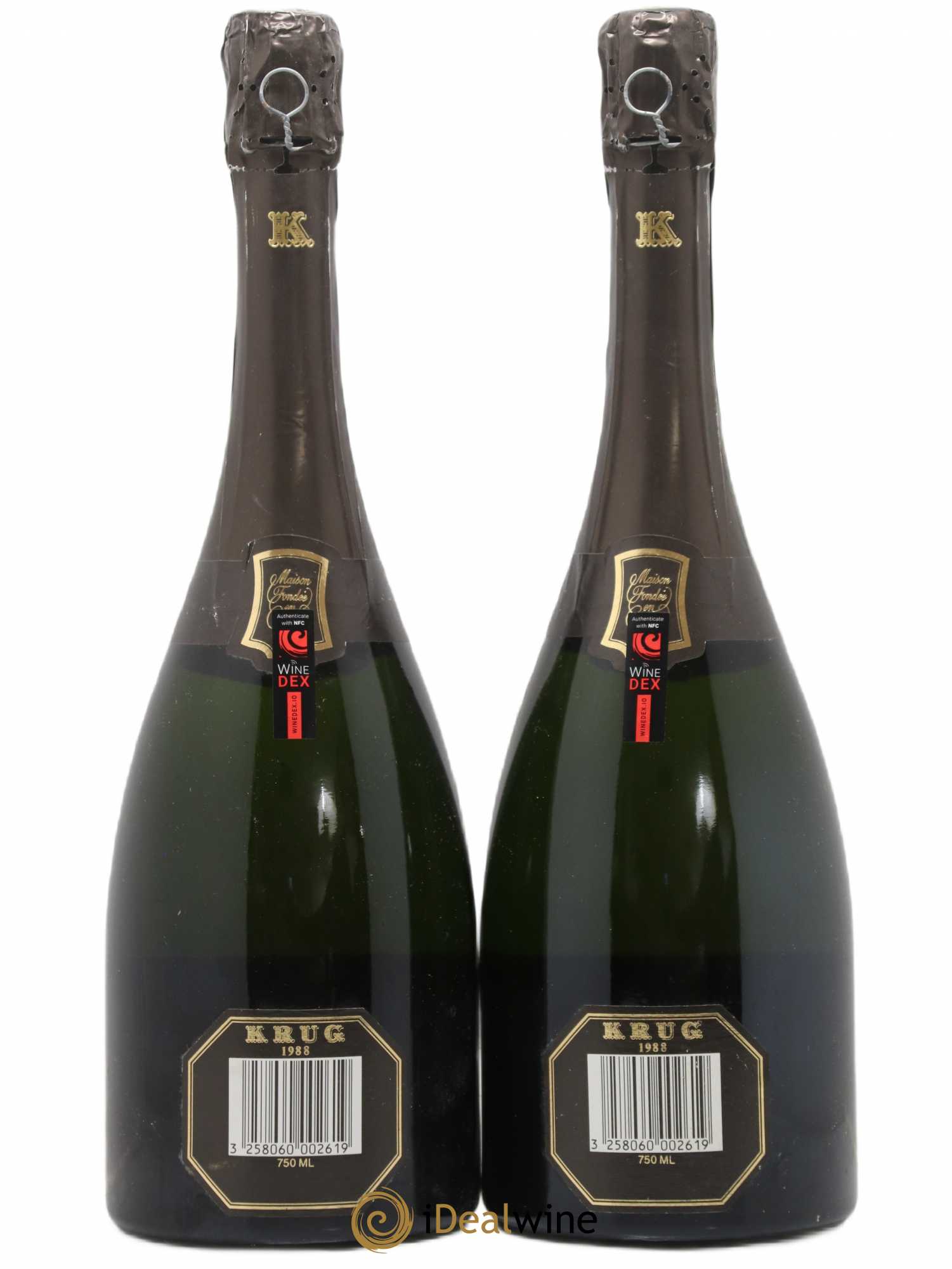 Vintage Krug 1988 - Lot de 2 bouteilles - 1