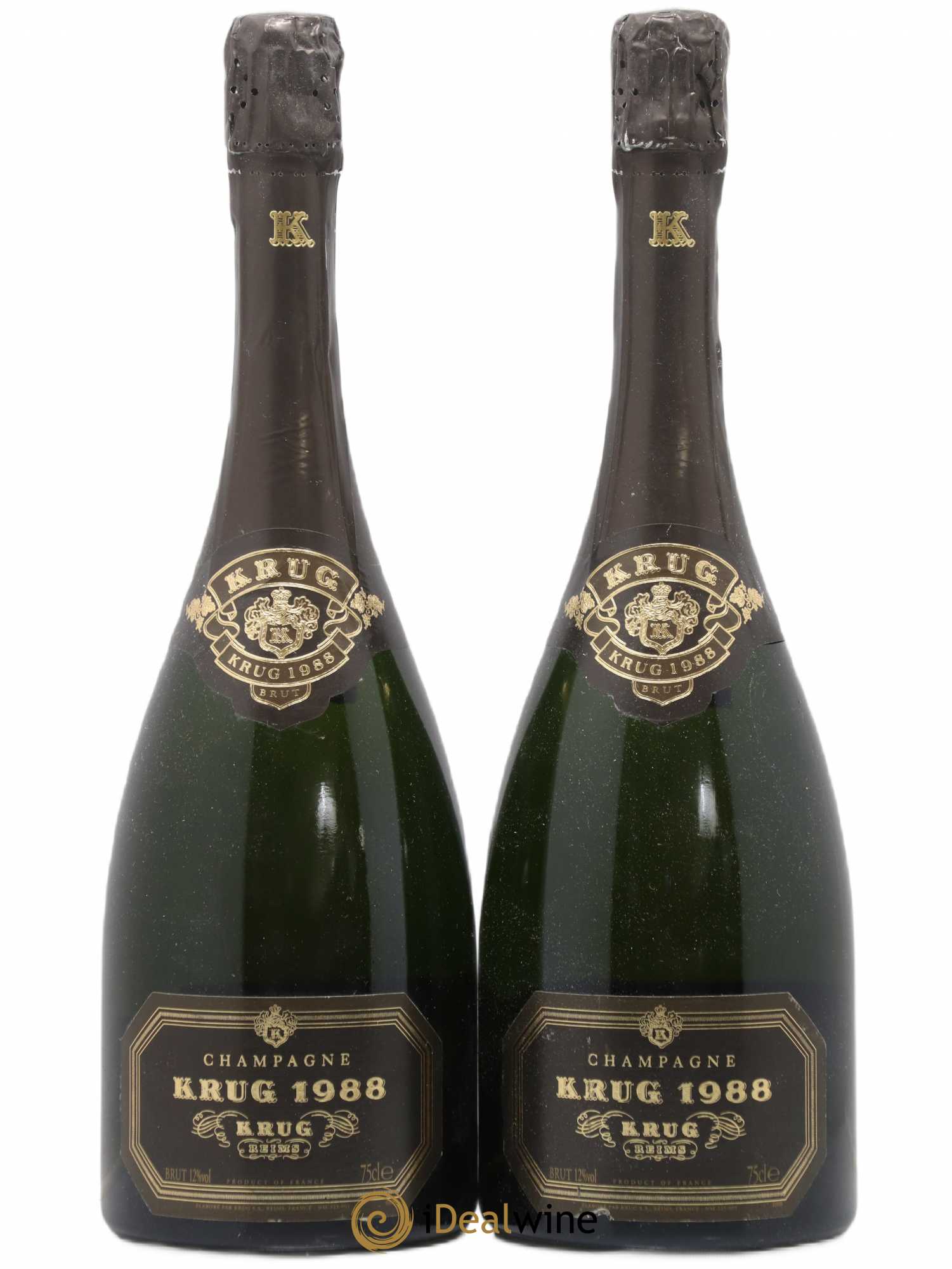 Vintage Krug 1988 - Lot de 2 bouteilles - 0