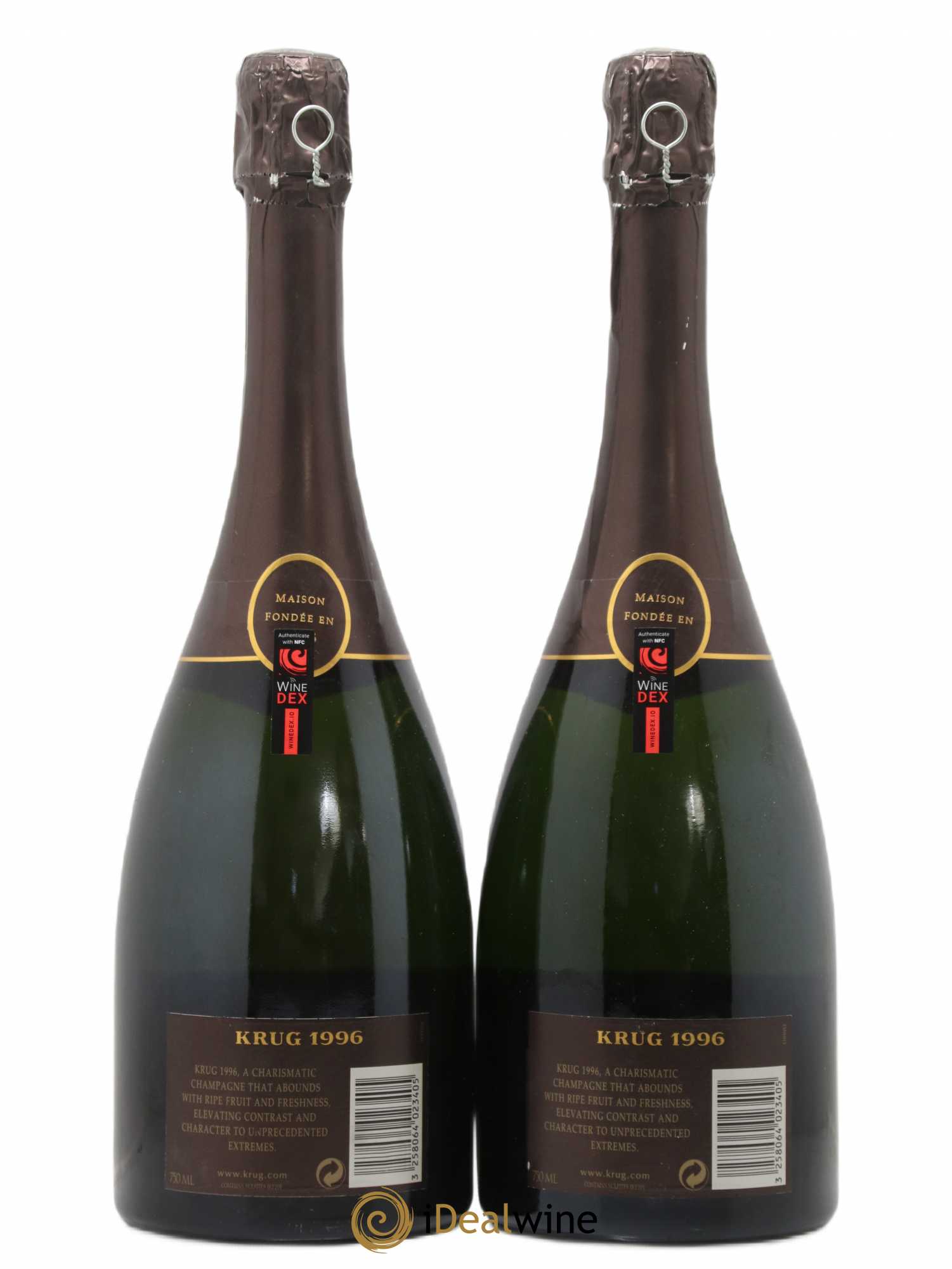 Vintage Krug 1996 - Lot de 2 bouteilles - 1