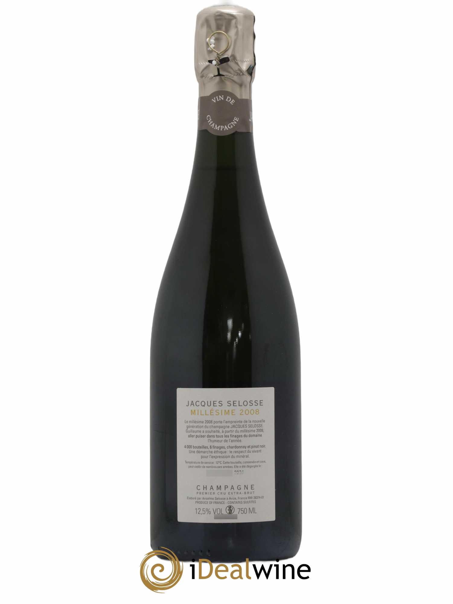 1er Cru Millésimé Extra-Brut Jacques Selosse 2008 - Lot de 1 bouteille - 1