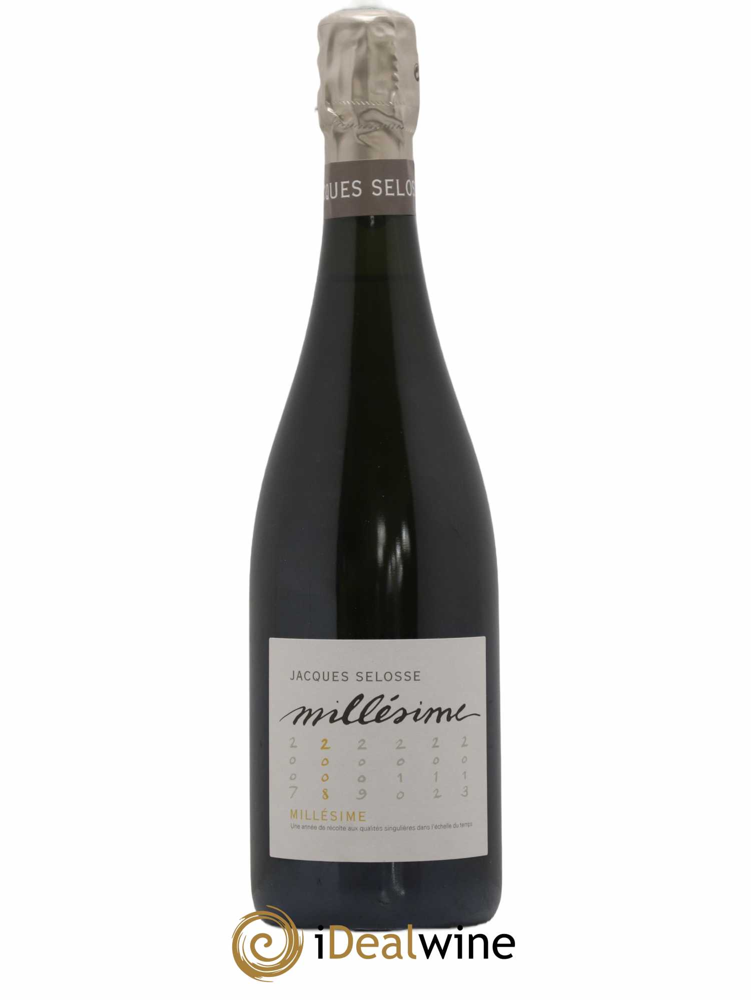 1er Cru Millésimé Extra-Brut Jacques Selosse 2008 - Lot de 1 bouteille - 0