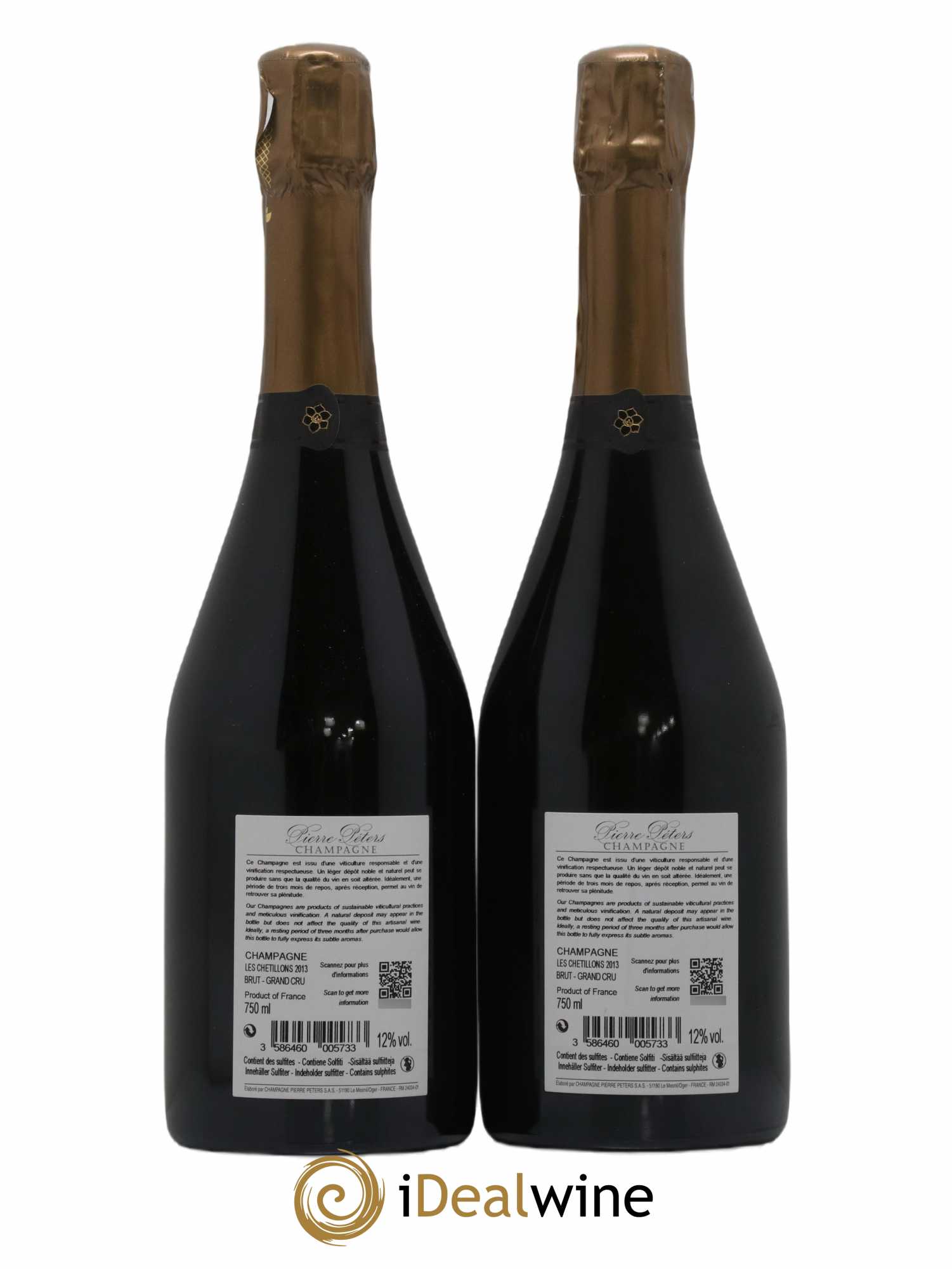 Cuvée Spéciale les Chétillons Blanc de Blancs Brut Pierre Péters 2013 - Lot of 2 bottles - 1