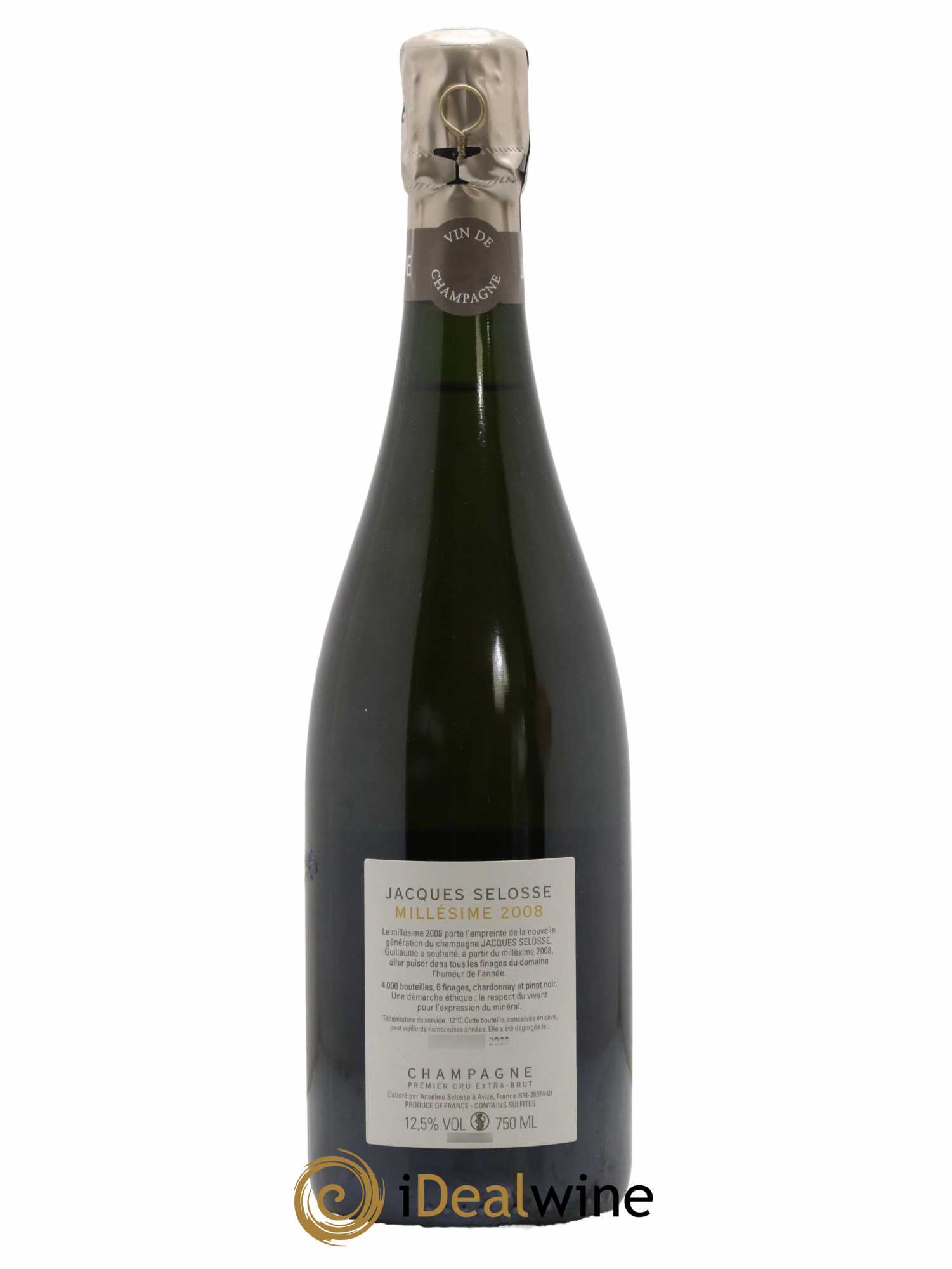 1er Cru Millésimé Extra-Brut Jacques Selosse 2008 - Lot de 1 bouteille - 1