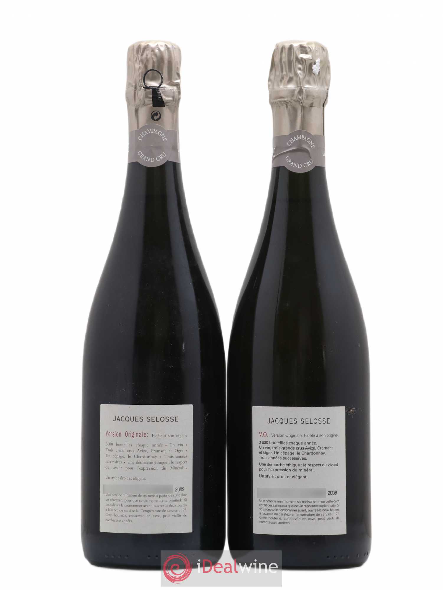 Version Originale Jacques Selosse - Lot de 2 bouteilles - 1