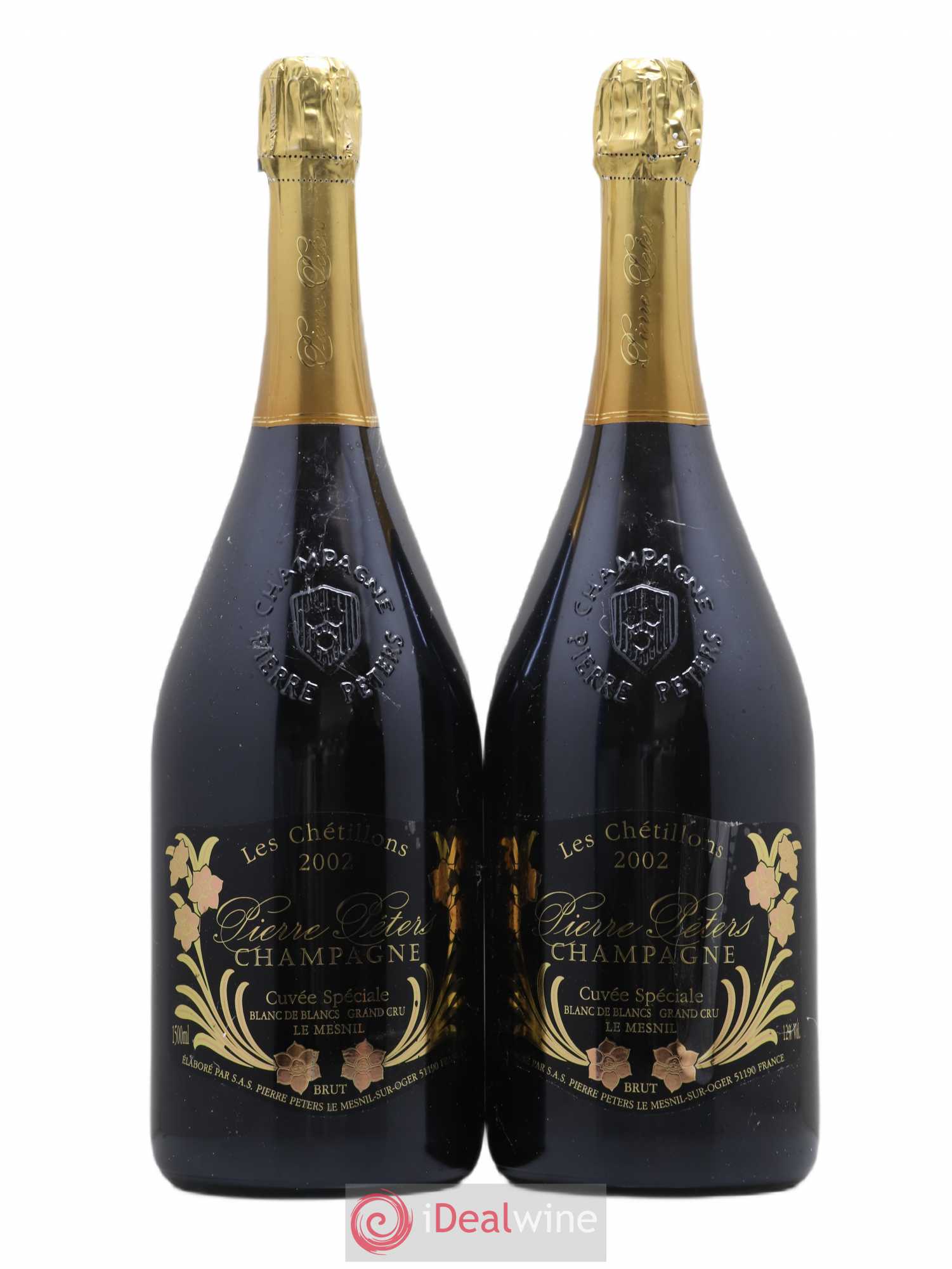 Cuvée Spéciale les Chétillons Blanc de Blancs Brut Pierre Péters 2002 - Lot de 2 magnums - 0
