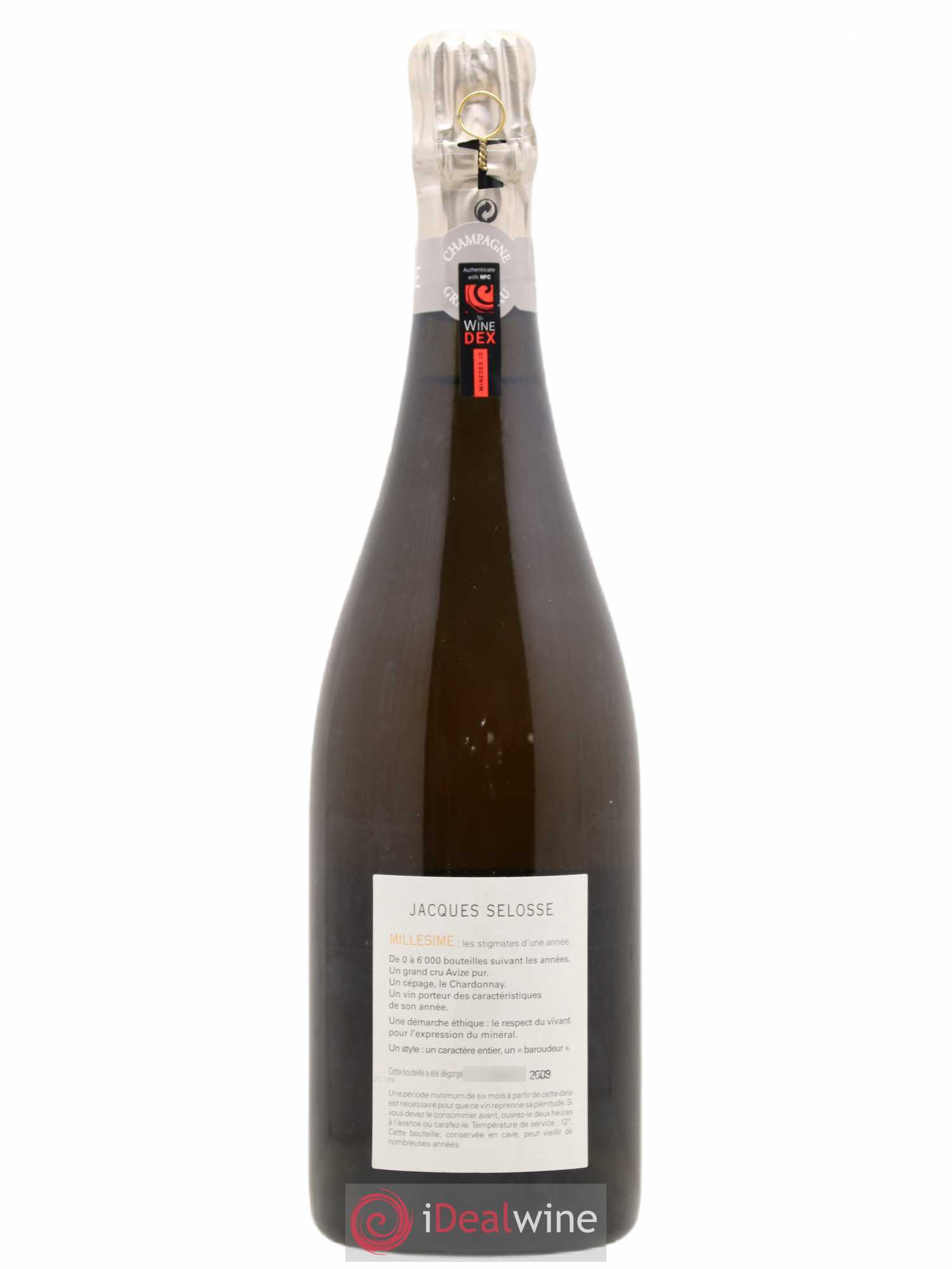Blanc de Blancs Grand Cru Extra-Brut Jacques Selosse 1999 - Lot de 1 bouteille - 1