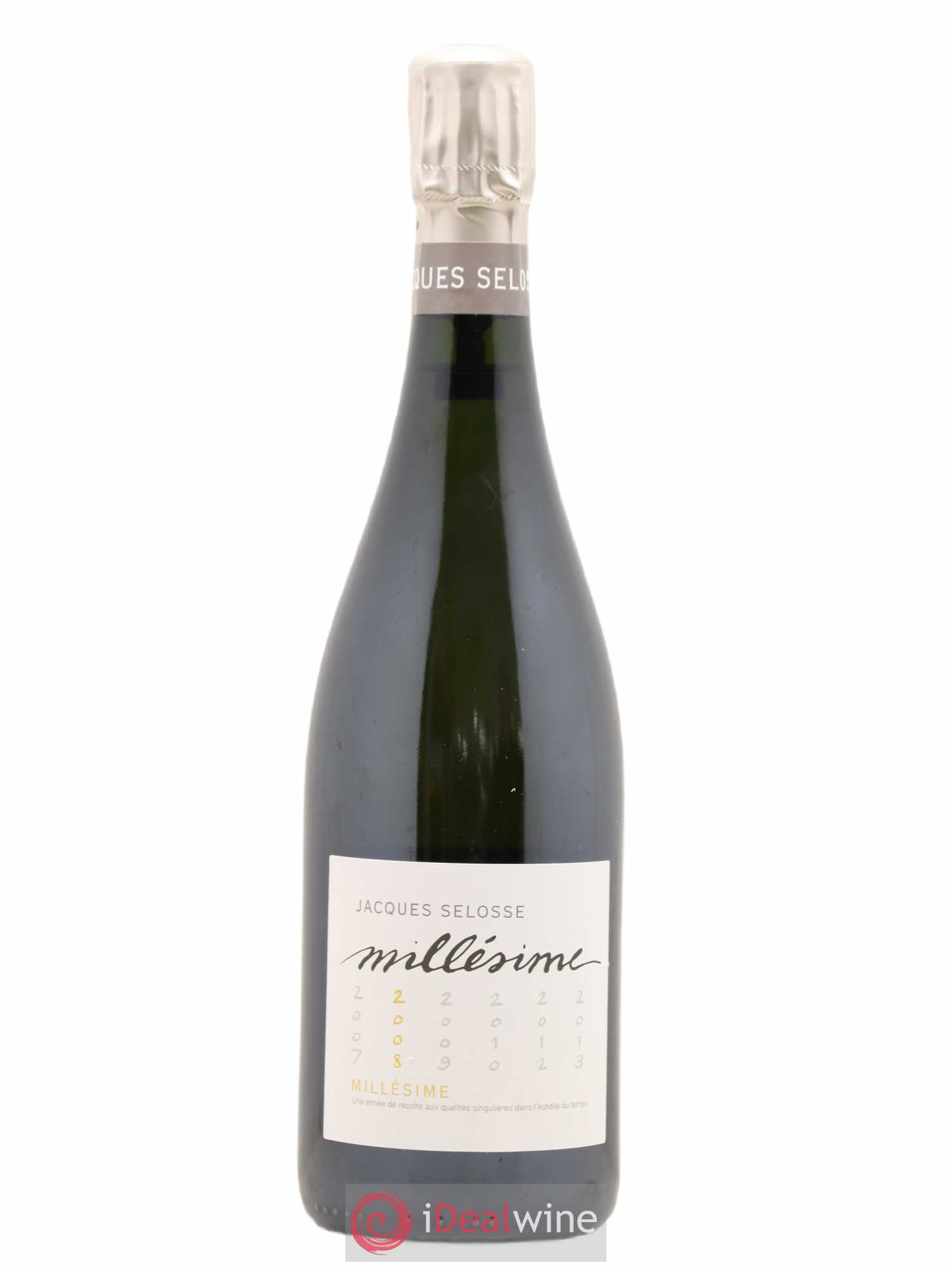 1er Cru Millésimé Extra-Brut Jacques Selosse 2008 - Lot de 1 bouteille - 0