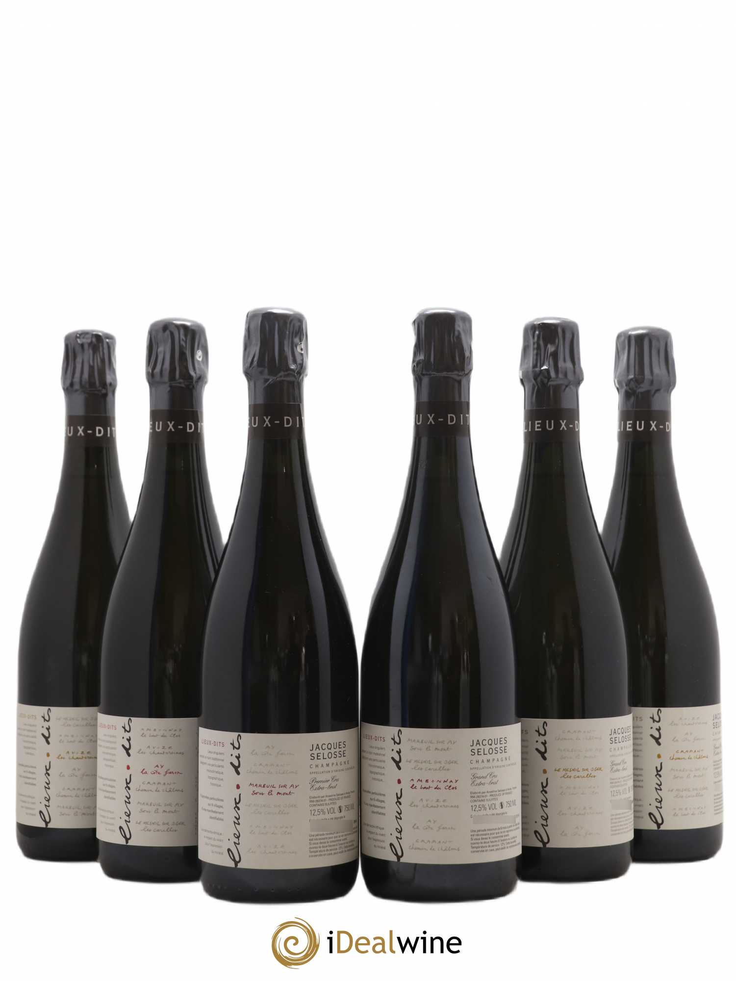 Caisse Collection Lieux-dits Jacques Selosse - Lot de 6 bouteilles - 0