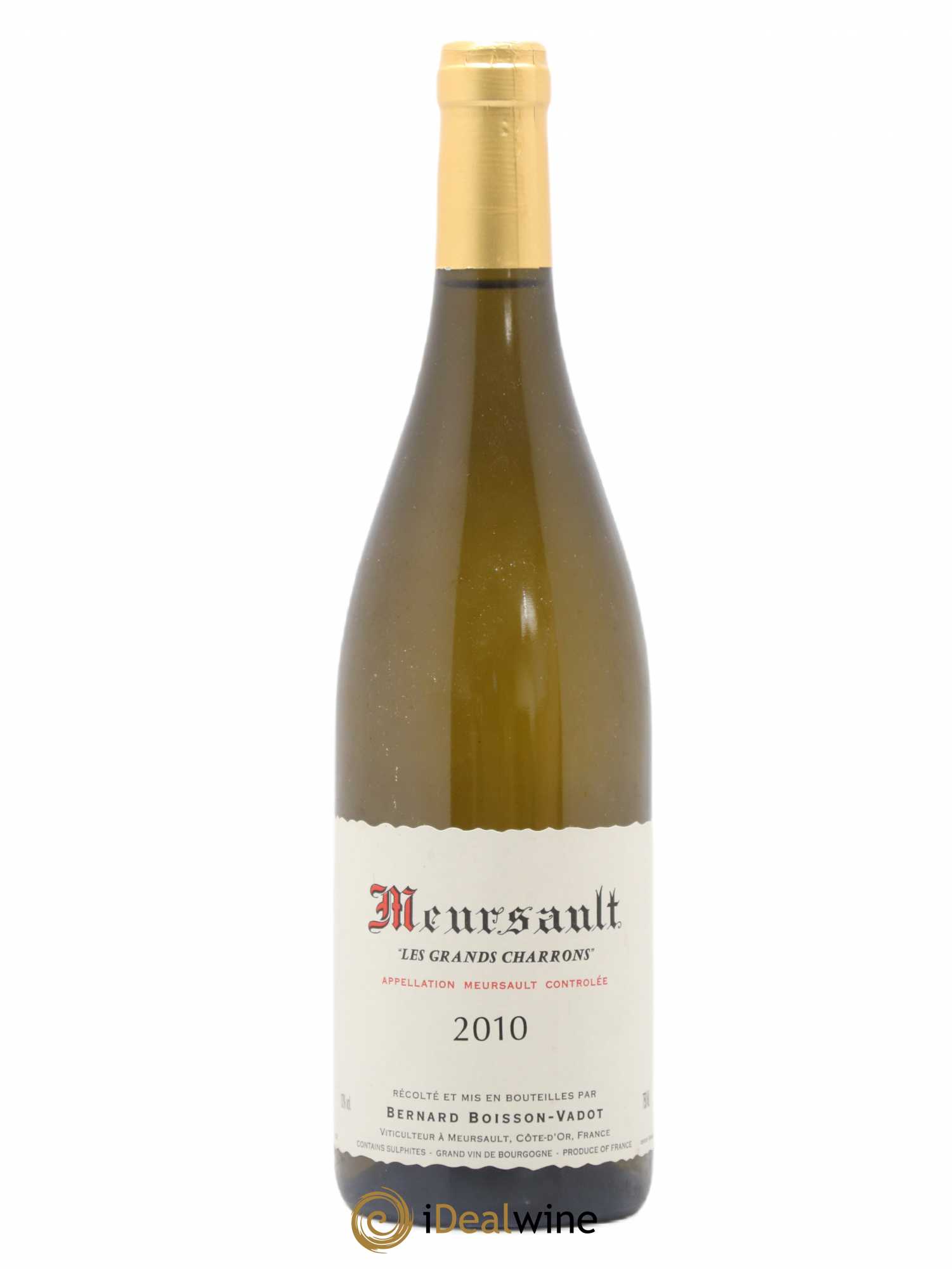 Meursault Les Grands Charrons Boisson-Vadot (Domaine) 2010 - Lot de 1 bouteille - 0