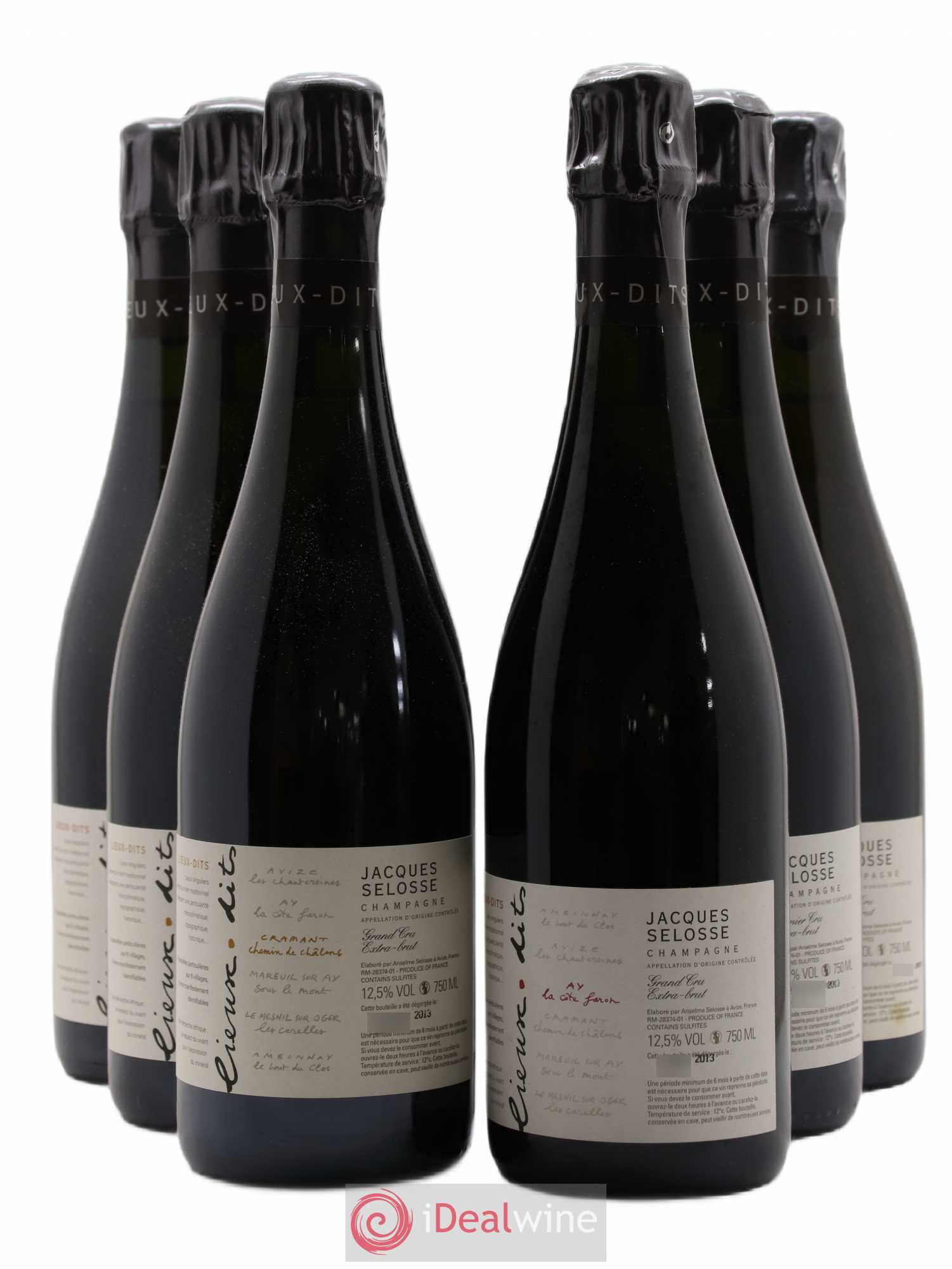 Caisse Collection Lieux-dits Jacques Selosse - Lot de 6 bouteilles - 0