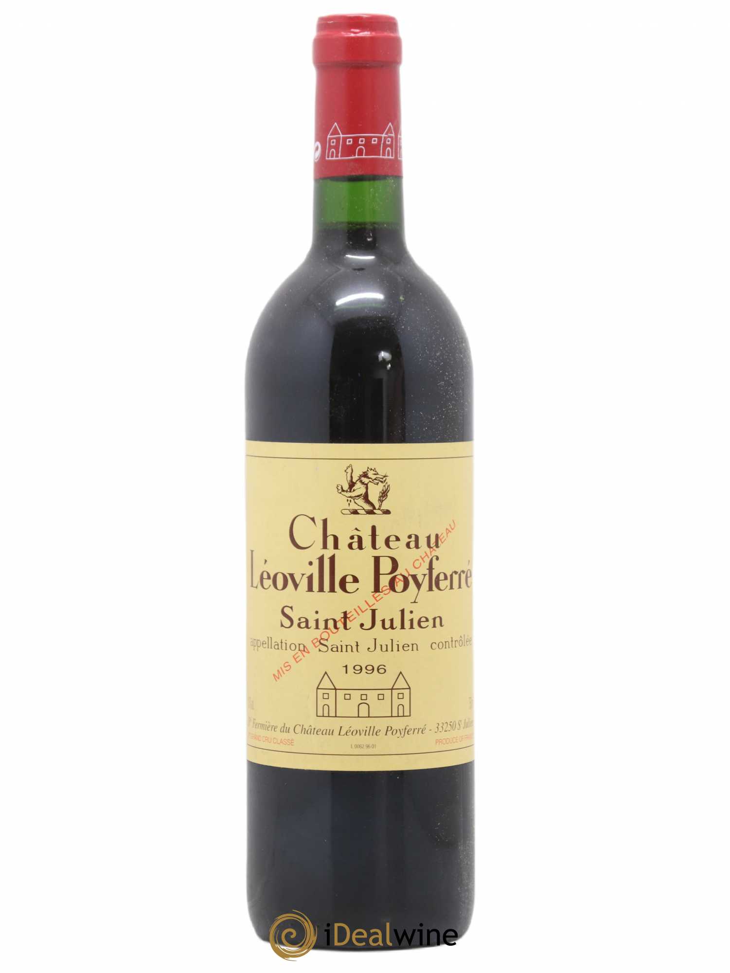 Château Léoville Poyferré 2ème Grand Cru Classé 1996 - Lot de 1 bouteille - 0
