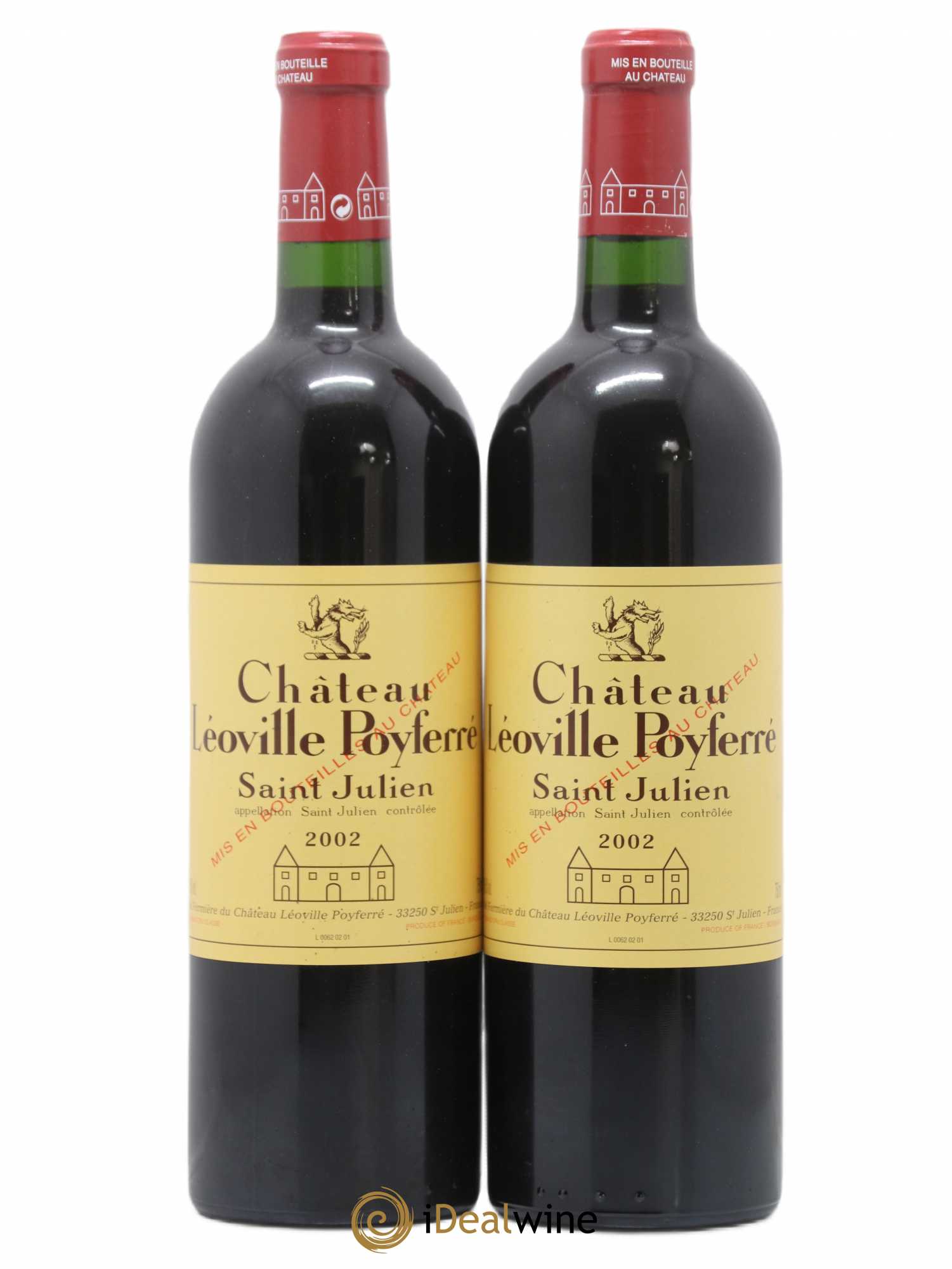 Château Léoville Poyferré 2ème Grand Cru Classé 2002 - Lot de 2 bouteilles - 0