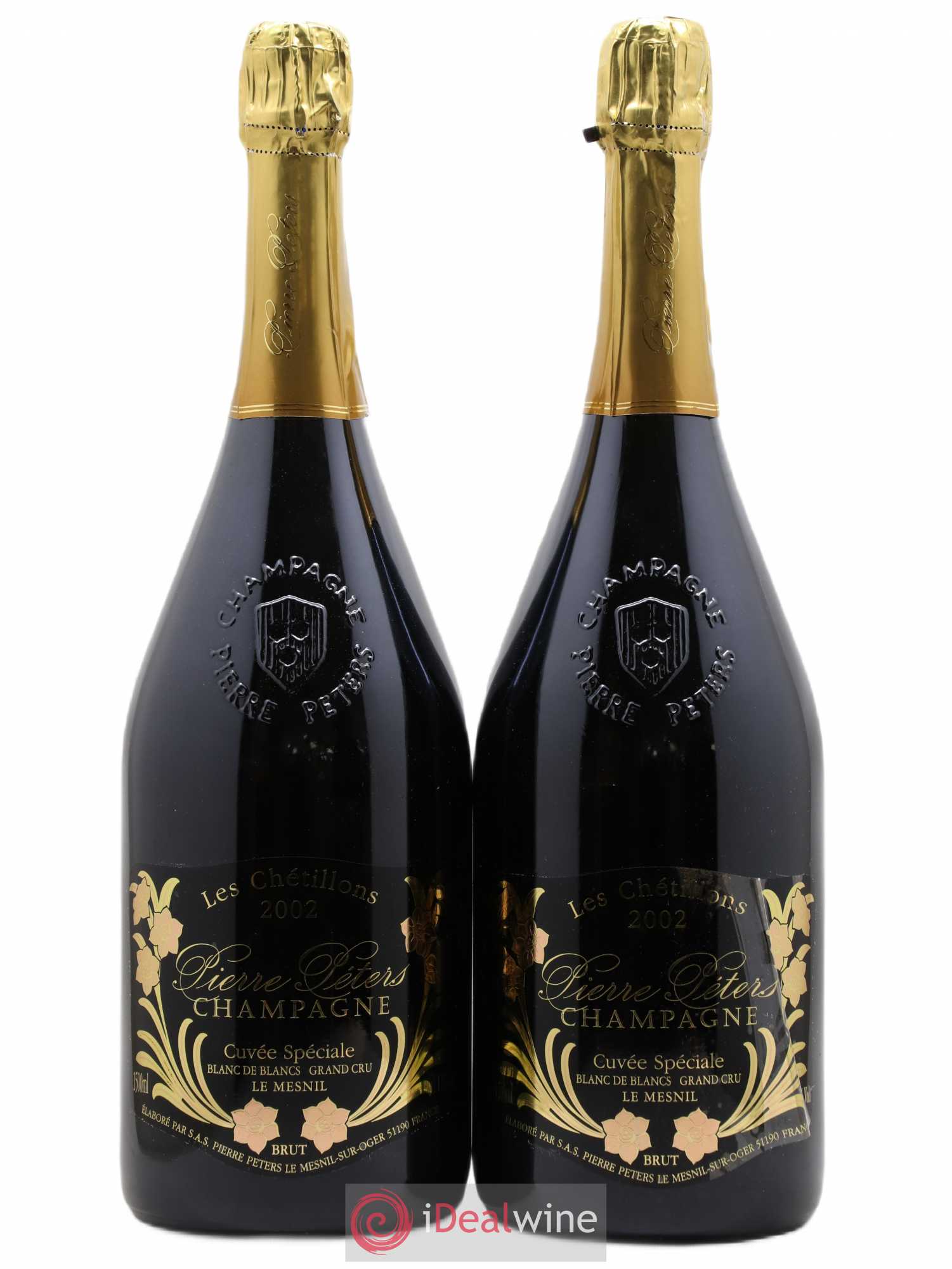 Cuvée Spéciale les Chétillons Blanc de Blancs Brut Pierre Péters 2002 - Lot de 2 magnums - 0
